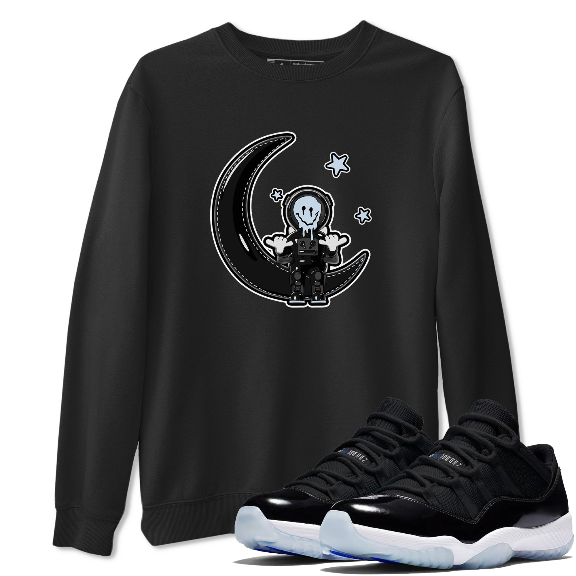The Astronaut snkmatch Tee - Air Jordan 11 Black and Varsity Royal