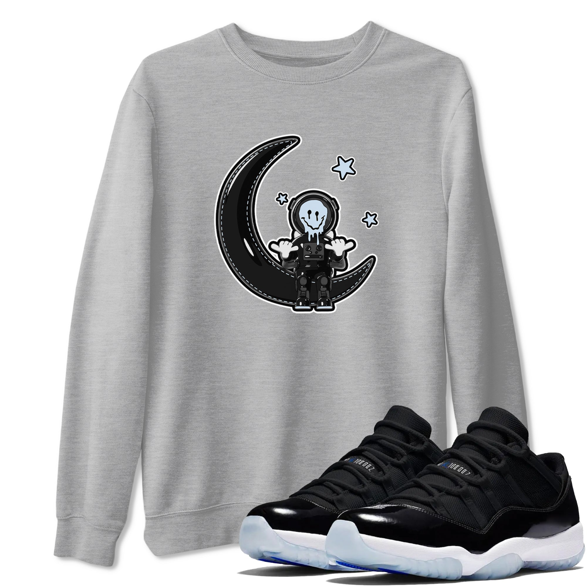 The Astronaut snkmatch Tee - Air Jordan 11 Black and Varsity Royal