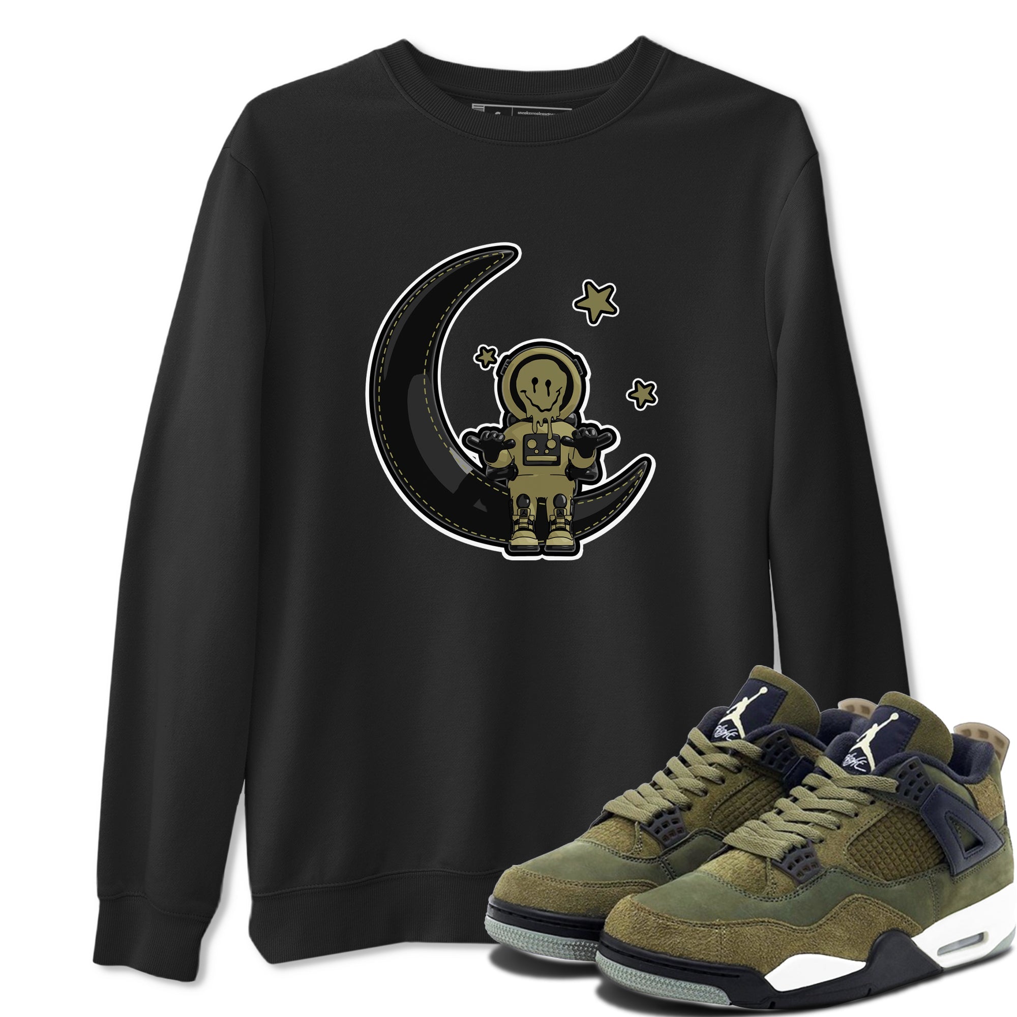 The Astronaut snkmatch Tee - Air Jordan 4 Medium Olive
