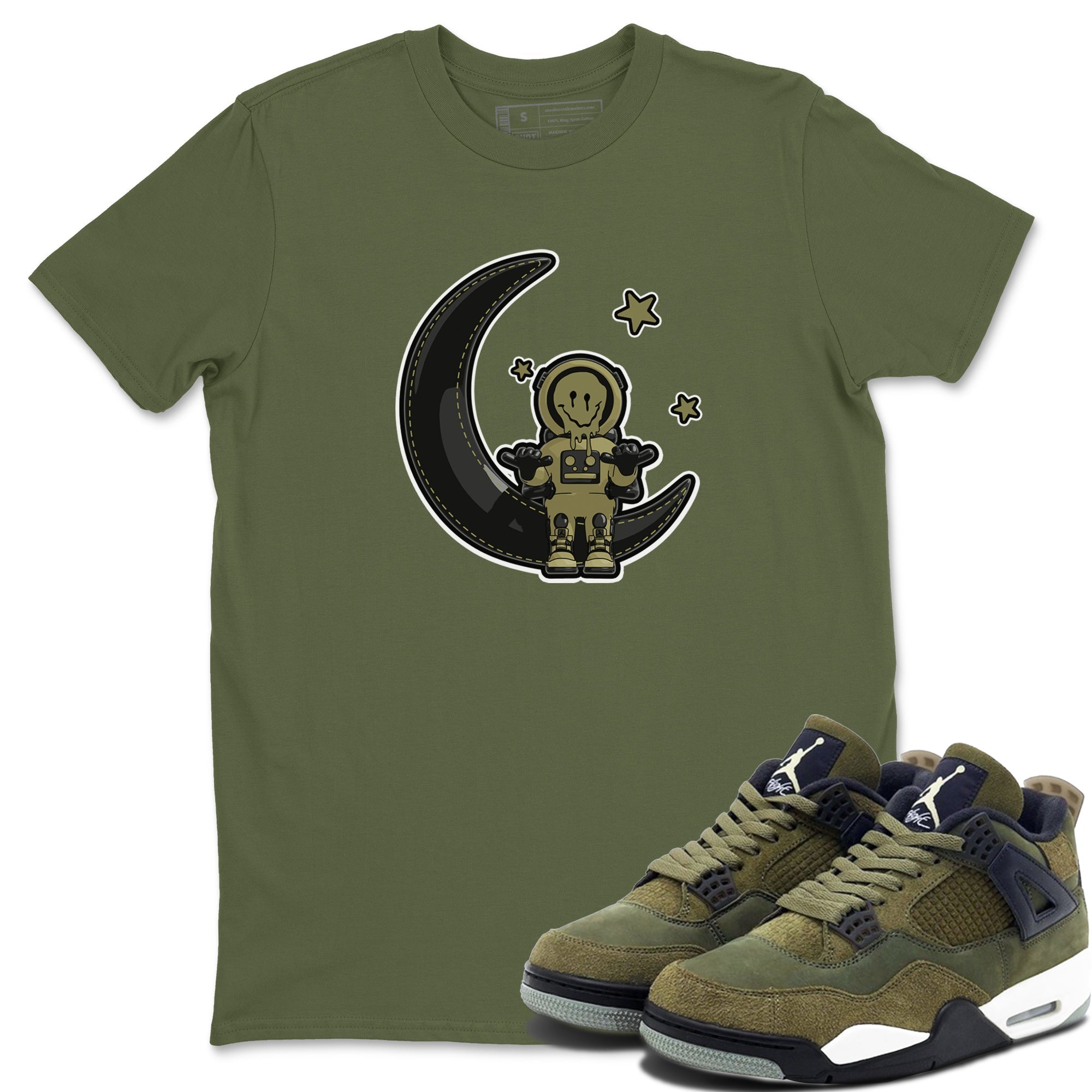 The Astronaut snkmatch Tee - Air Jordan 4 Medium Olive