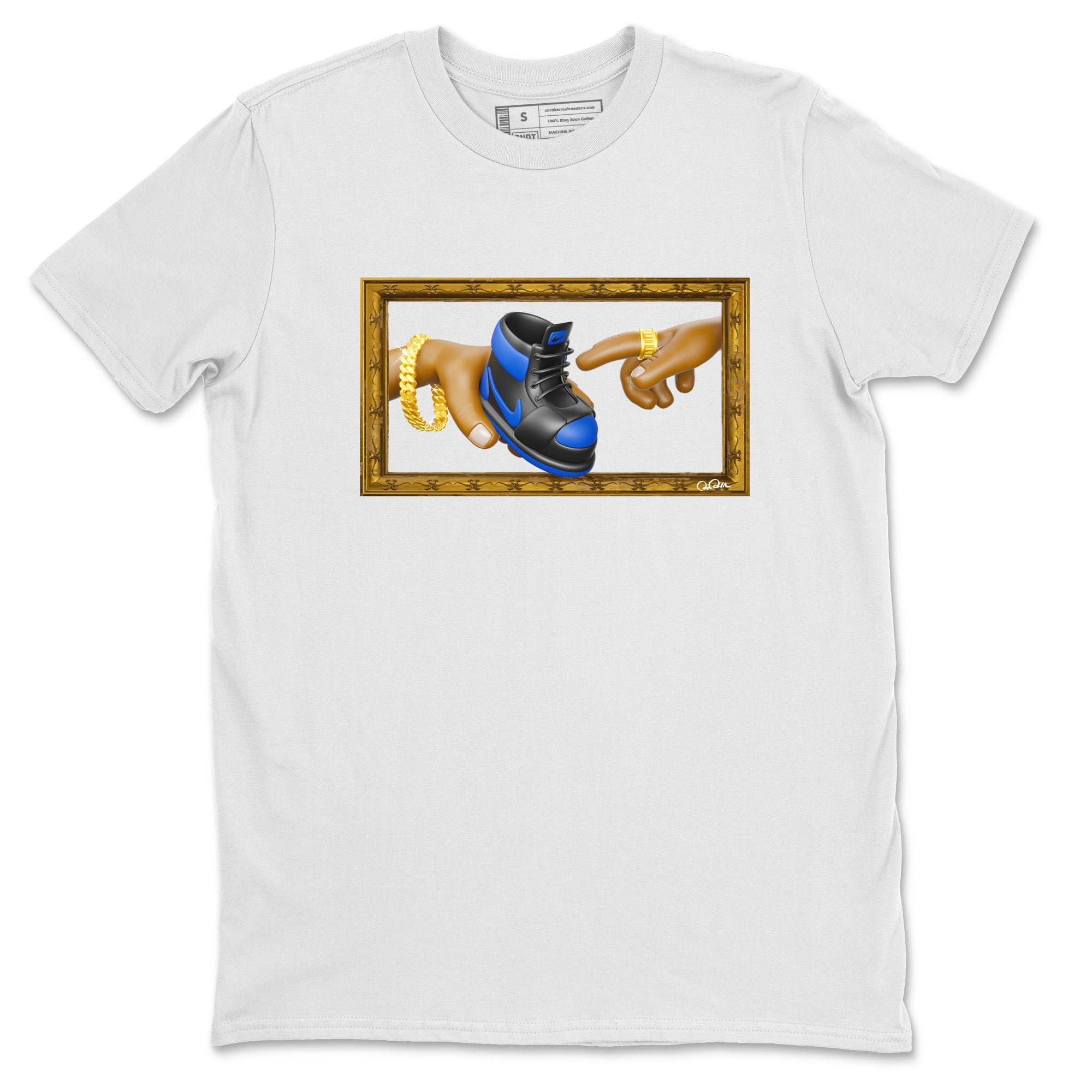 The Creation of Adam snkmatch Tee - Air Jordan 1 Royal Reimagined