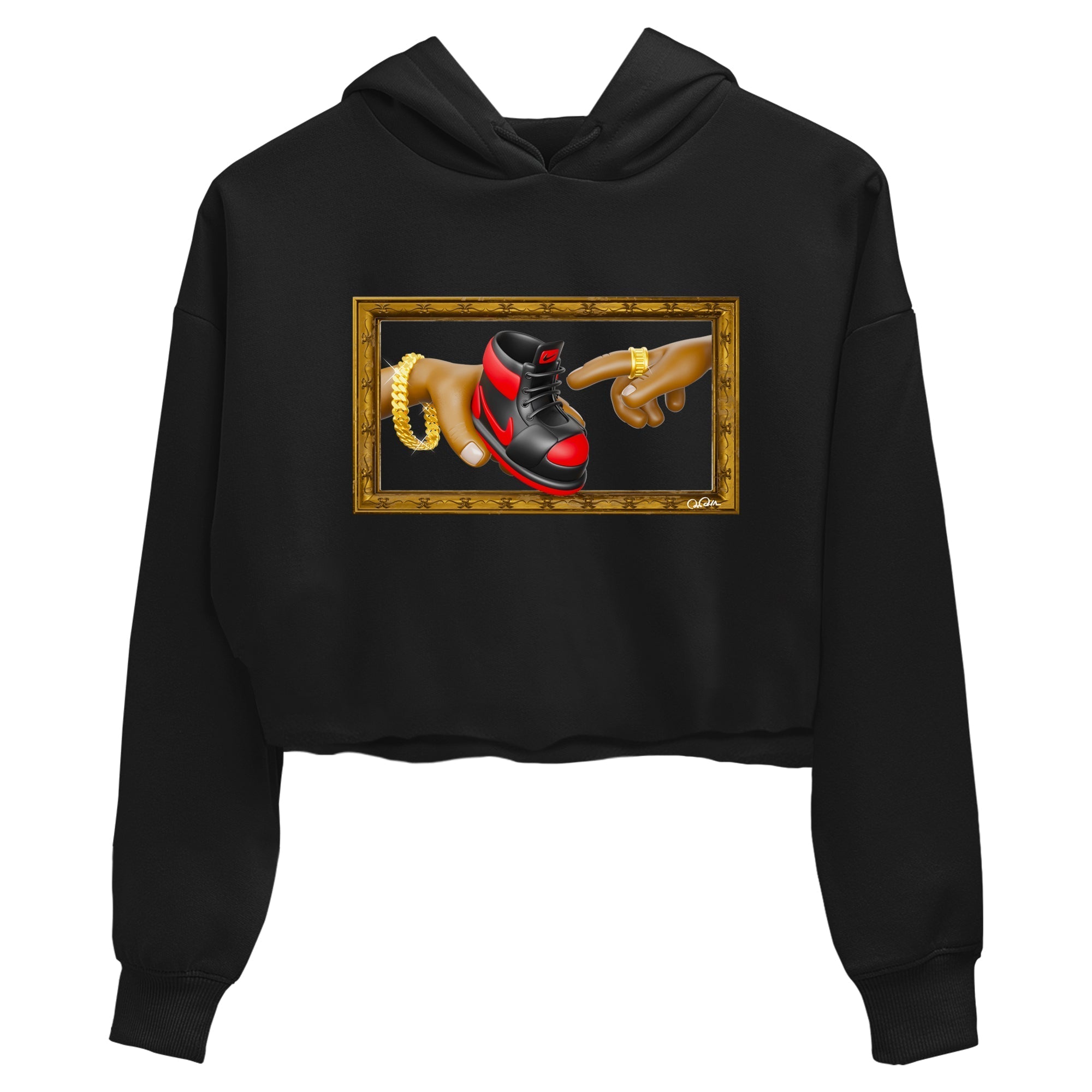 The Creation of Adam snkmatch Women's Top - Air Jordan 1 Satin Bred