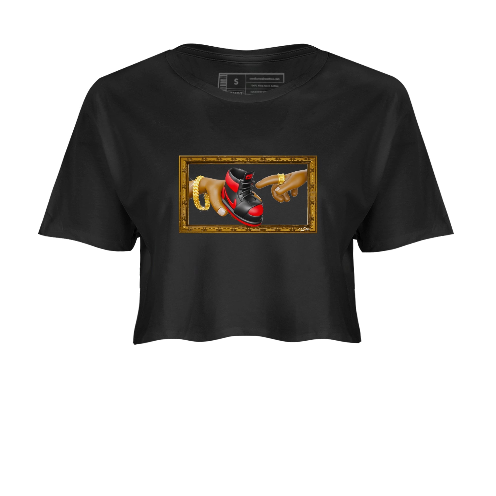The Creation of Adam snkmatch Women's Top - Air Jordan 1 Satin Bred
