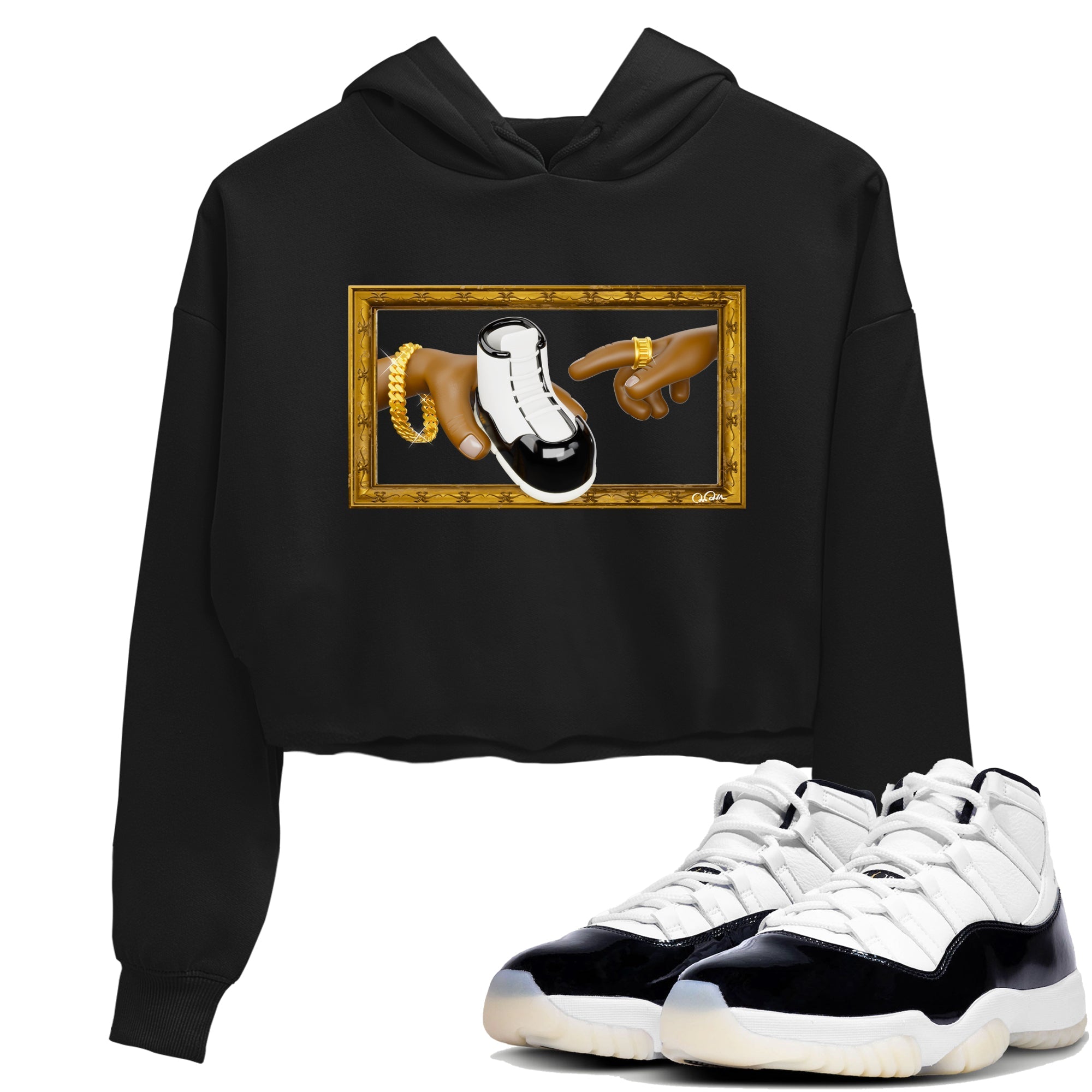 The Creation Of Adam snkmatch Women's Top - Air Jordan 11 Gratitude