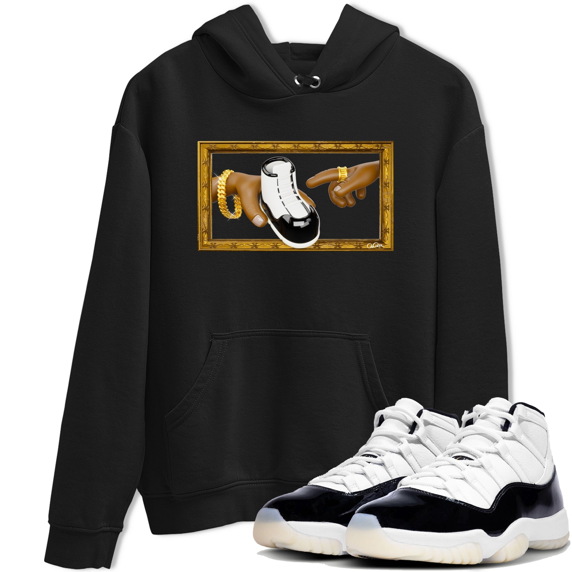 The Creation Of Adam snkmatch Tee - Air Jordan 11 Gratitude