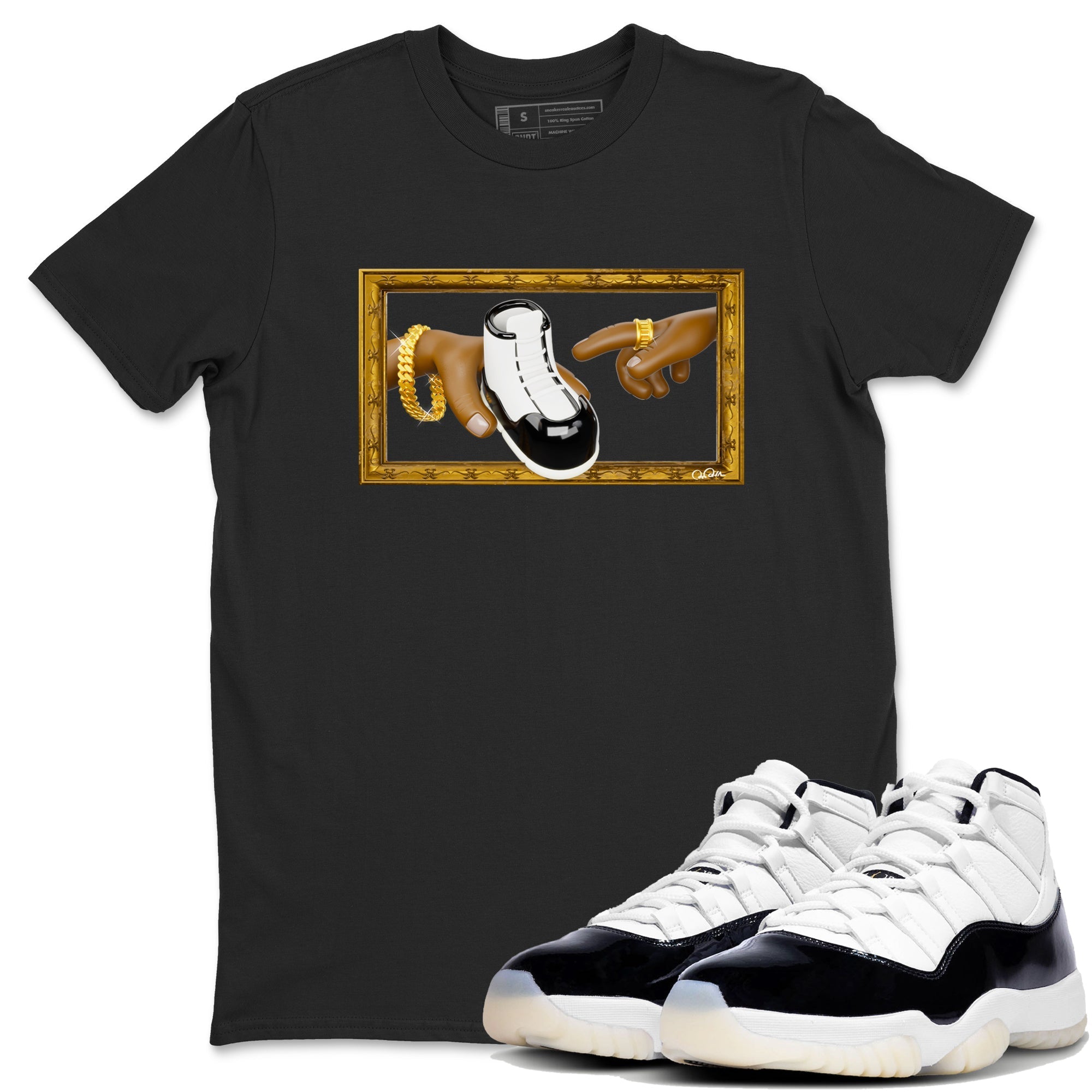 The Creation Of Adam snkmatch Tee - Air Jordan 11 Gratitude