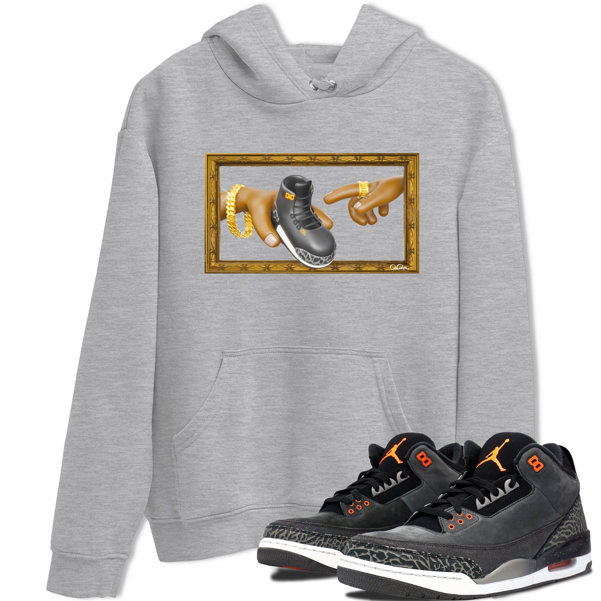 The Creation of Adam snkmatch Tee - Air Jordan 3 Fear
