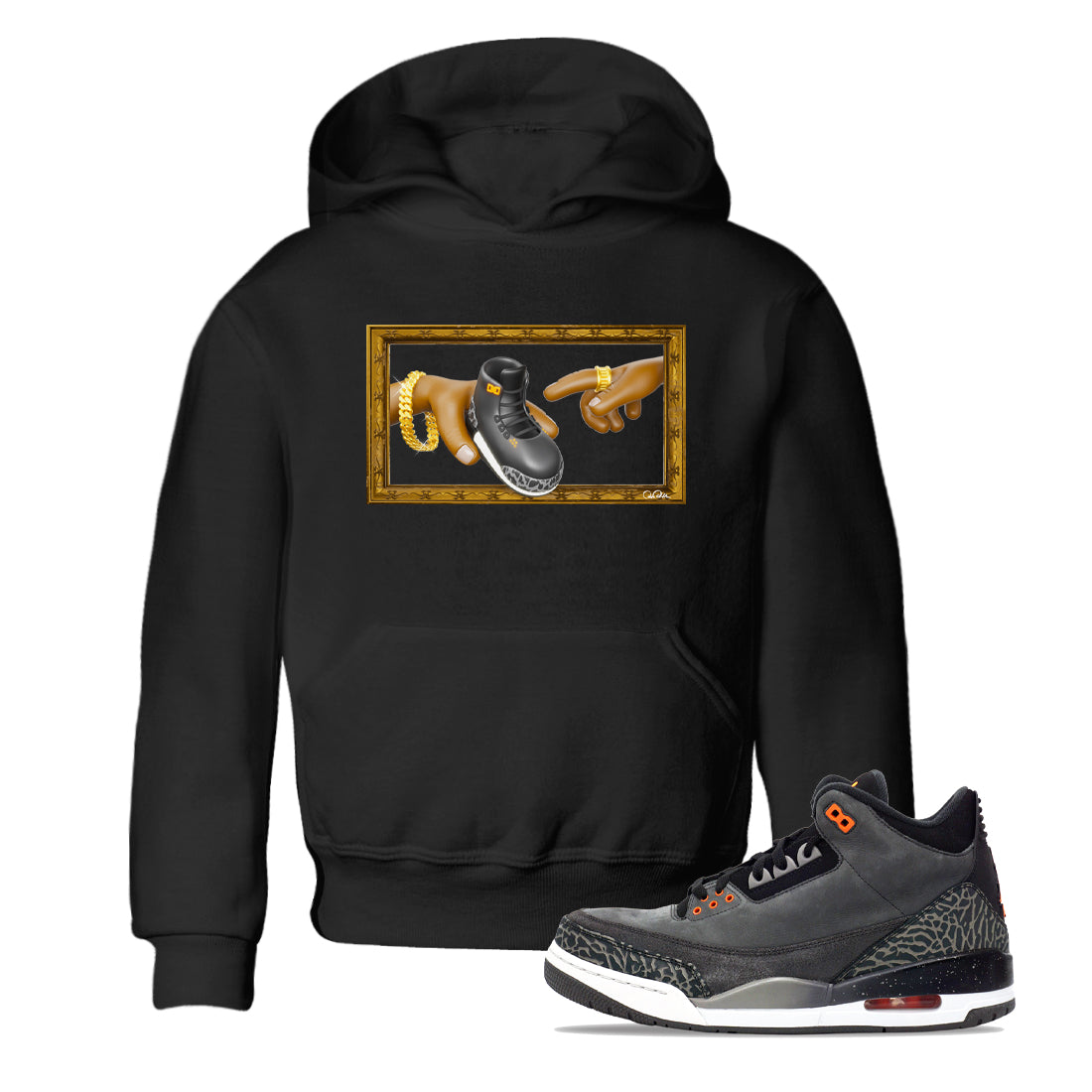 The Creation of Adam snkmatch Tee Kids - Air Jordan 3 Fear