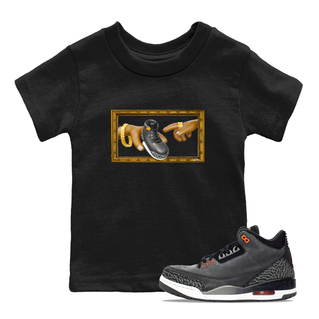 The Creation of Adam snkmatch Tee Kids - Air Jordan 3 Fear