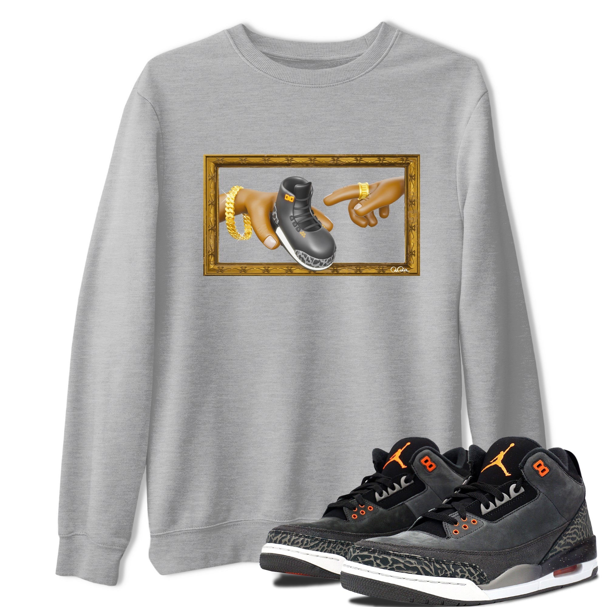 The Creation of Adam snkmatch Tee - Air Jordan 3 Fear