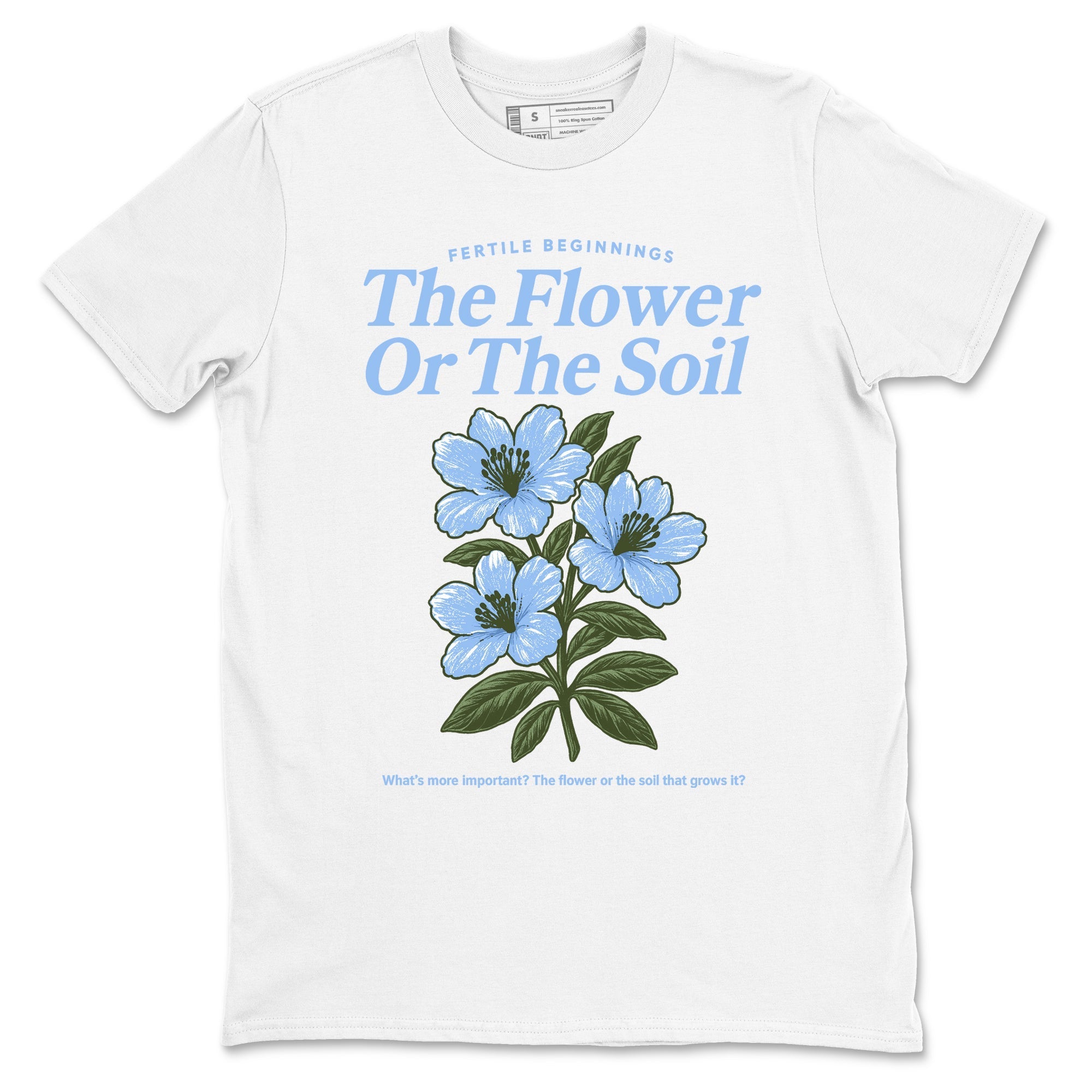 The Flower Or The Soil snkmatch Tees - Air Jordan 4 Forget Me Not