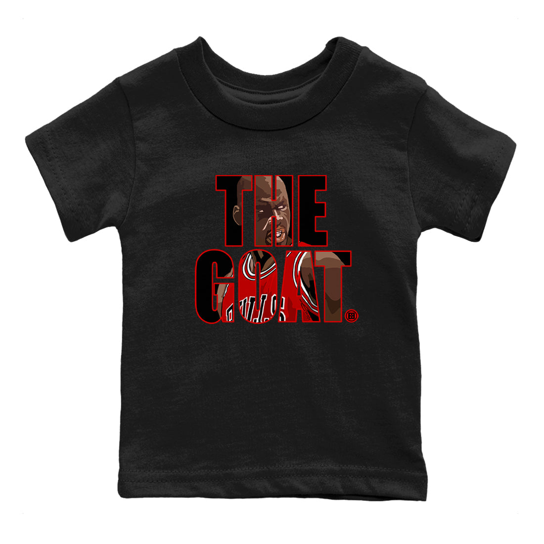The Goat snkmatch Tees Kids - Air Jordan 1 Black Toe Reimagined