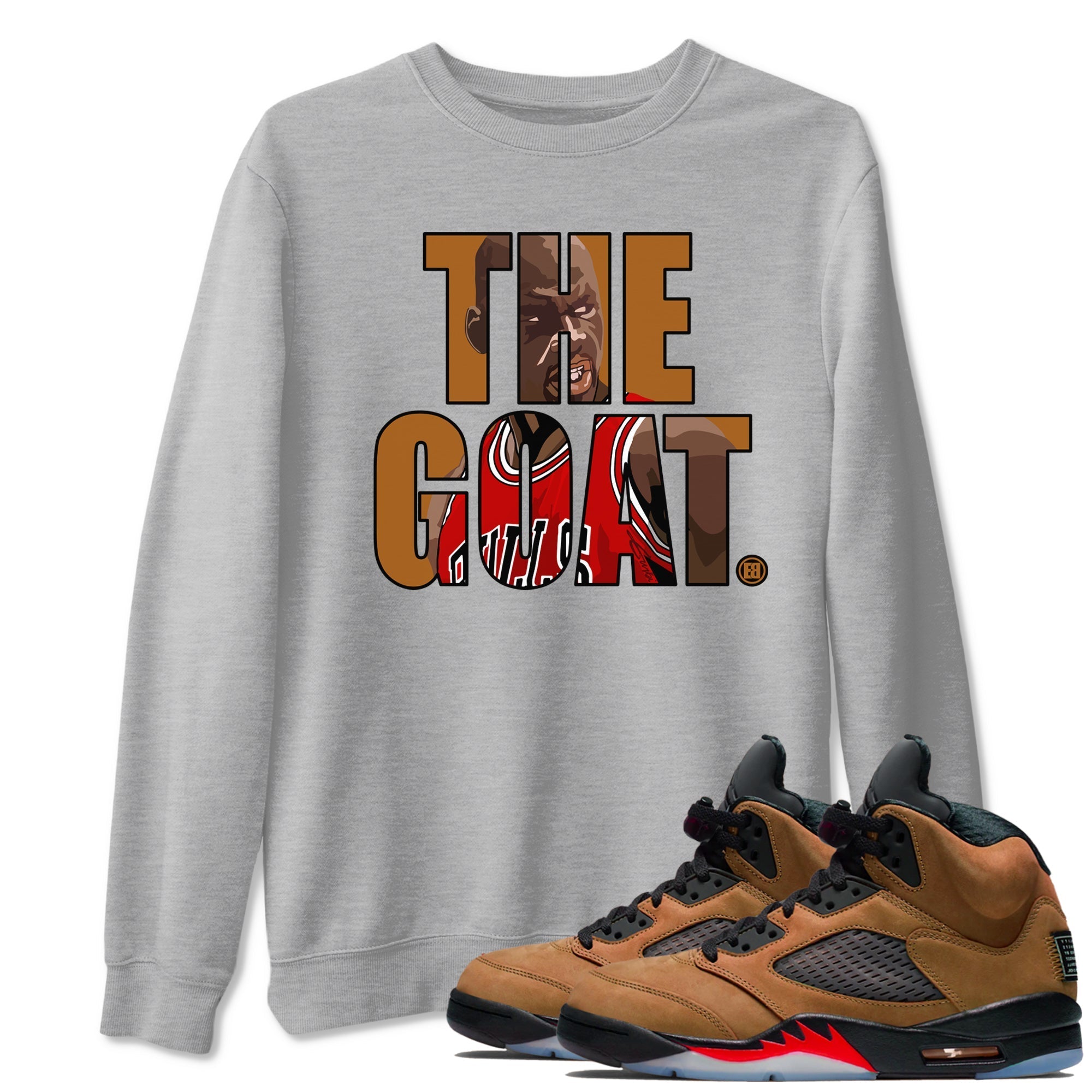 The Goat snkmatch Tees - Air Jordan 5 Archaeo Brown