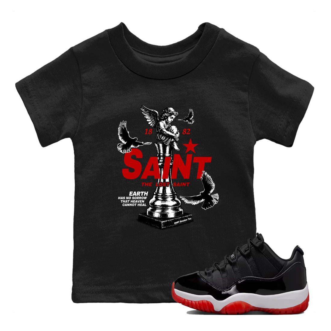 The Lost Saint snkmatch Tees Kids - Air Jordan 11 Bred