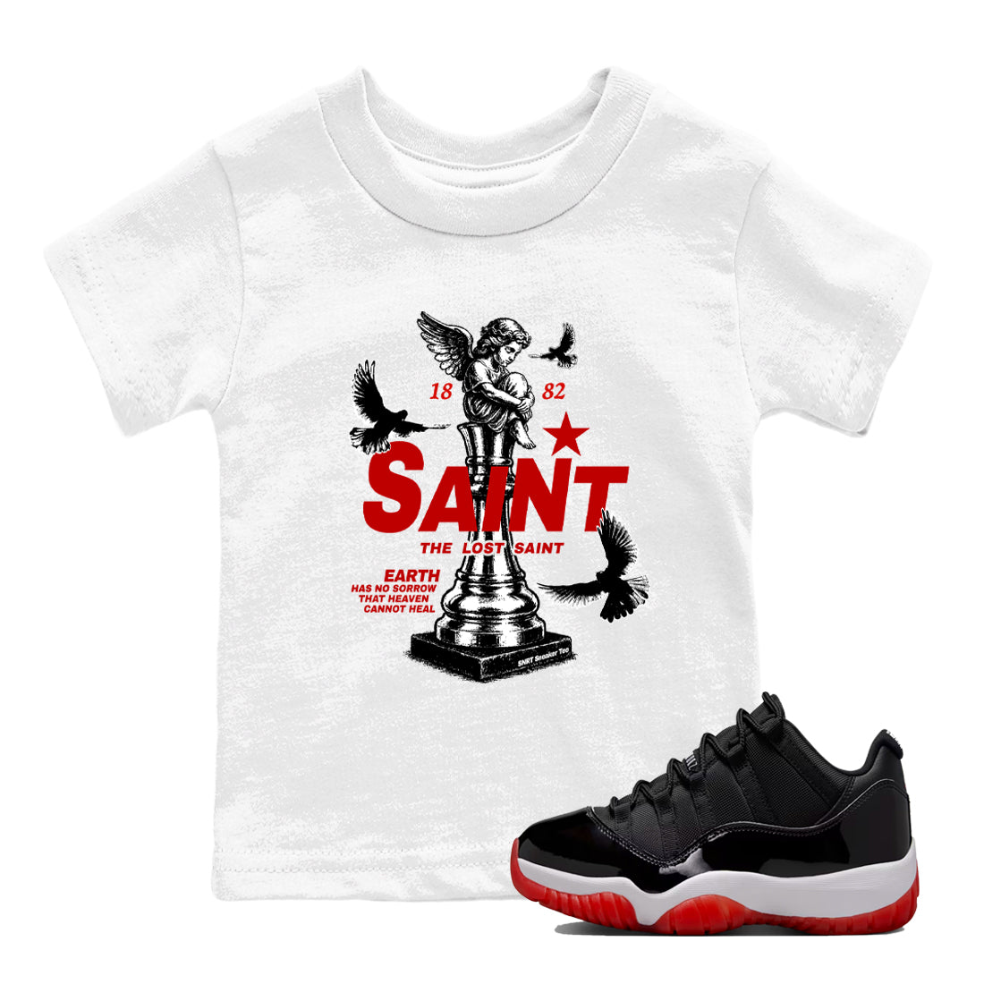 The Lost Saint snkmatch Tees Kids - Air Jordan 11 Bred