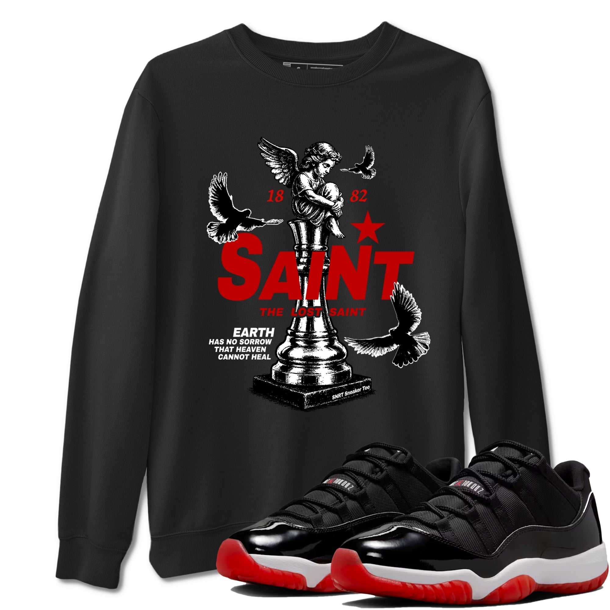 The Lost Saint snkmatch Tees - Air Jordan 11 Bred