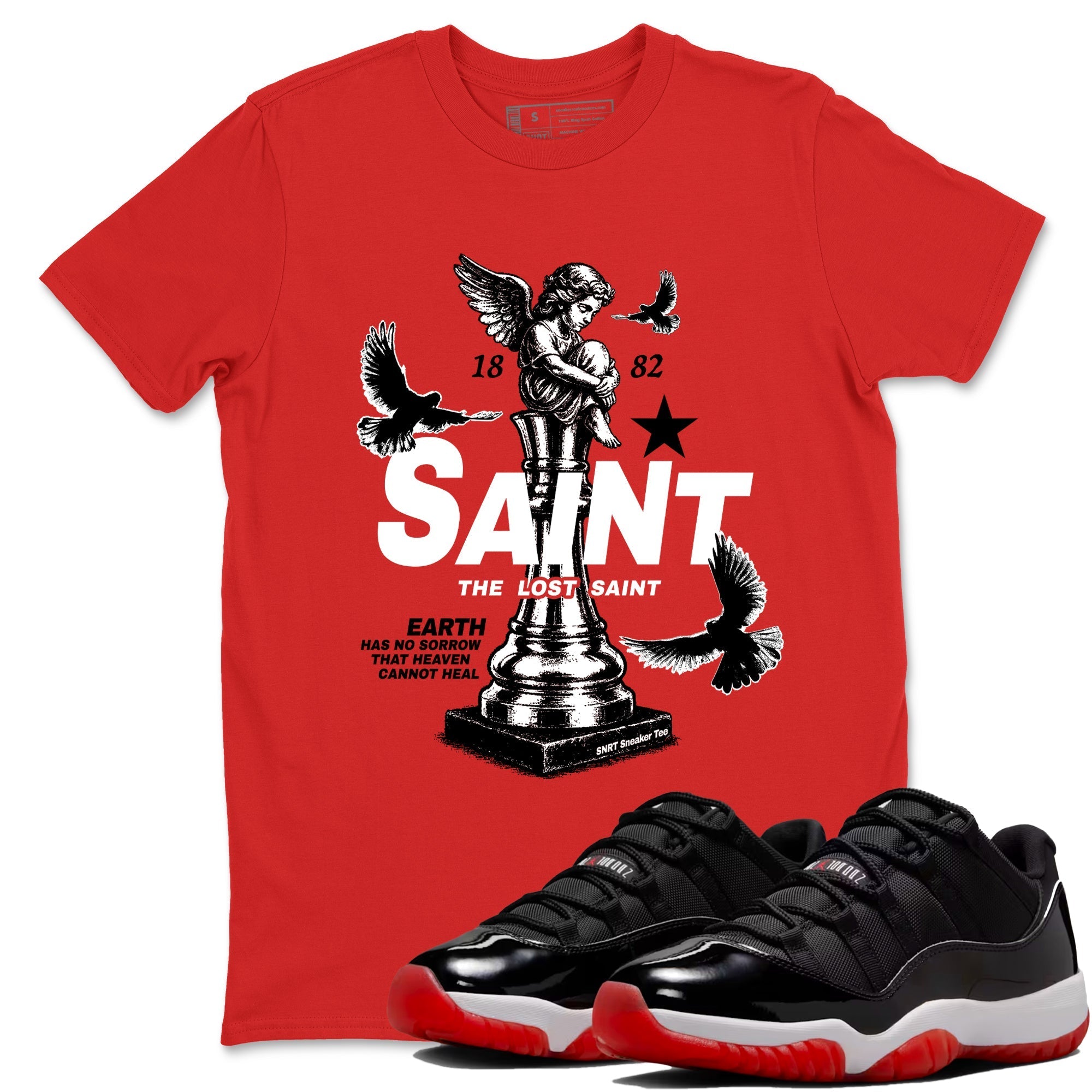 The Lost Saint snkmatch Tees - Air Jordan 11 Bred