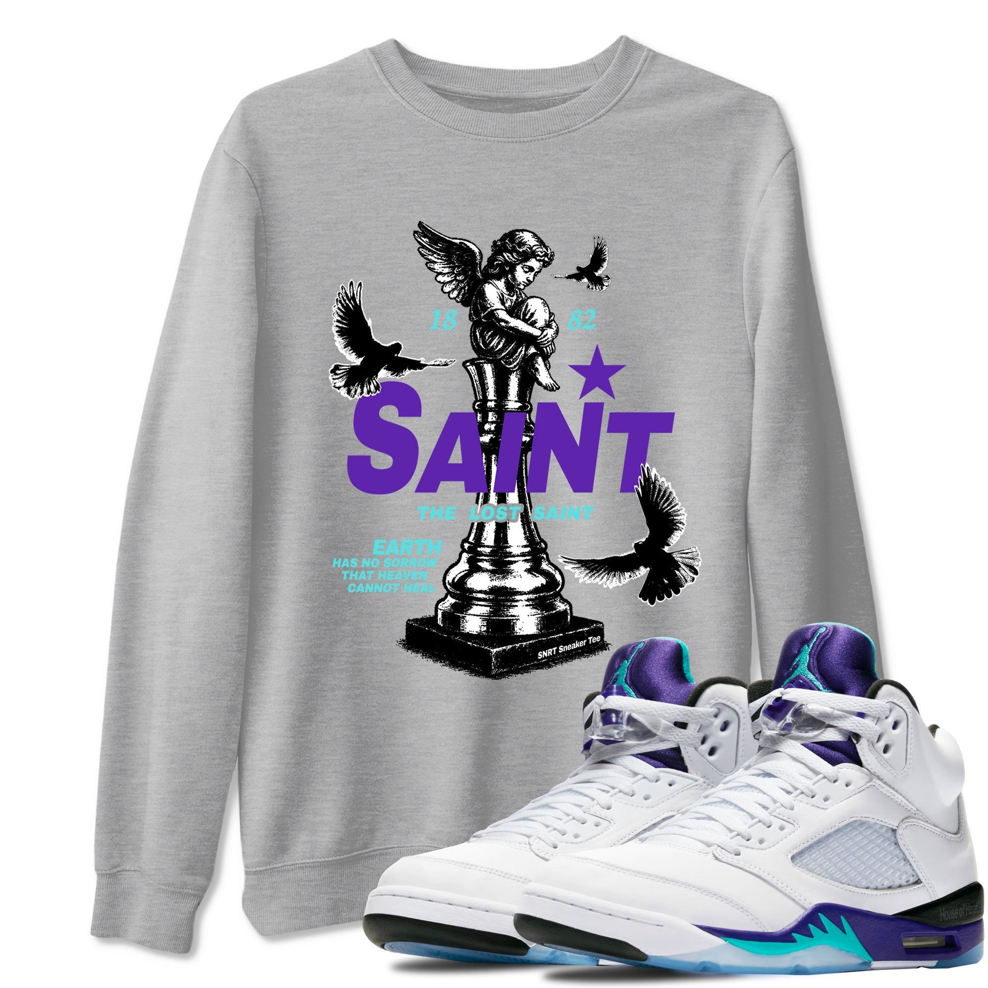 The Lost Saint snkmatch Tees - Air Jordan 5 Grape