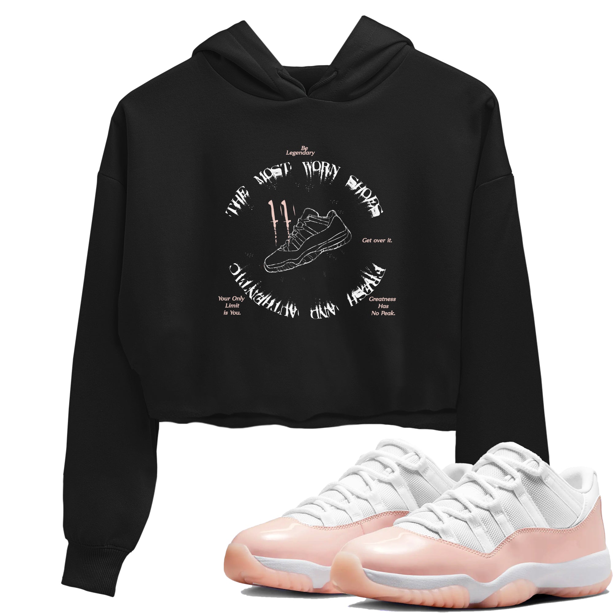 The Most Worn Shoes snkmatch Women's Top - Air Jordan 11 Legend Pink