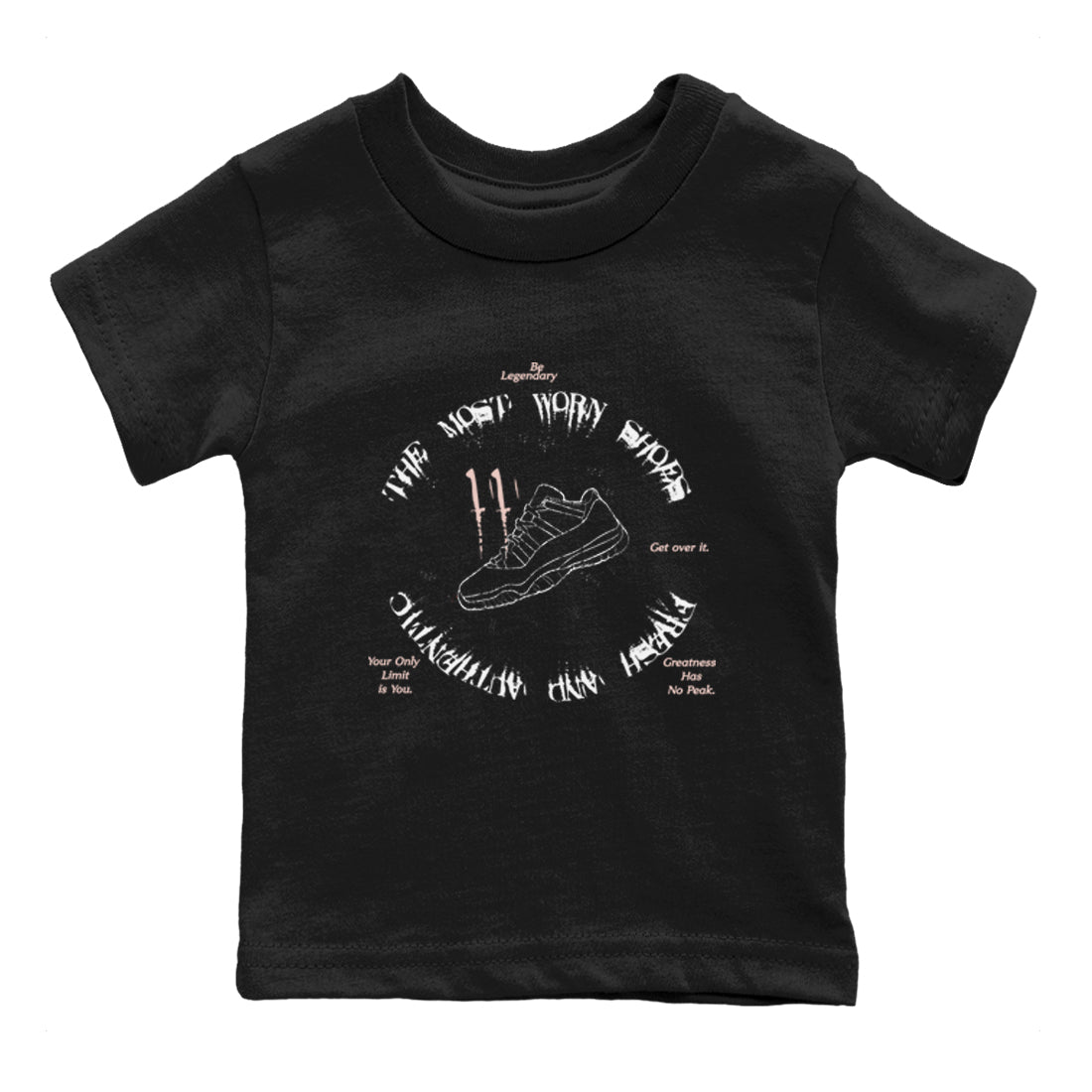 The Most Worn Shoes snkmatch Tees Kids - Air Jordan 11 Legend Pink