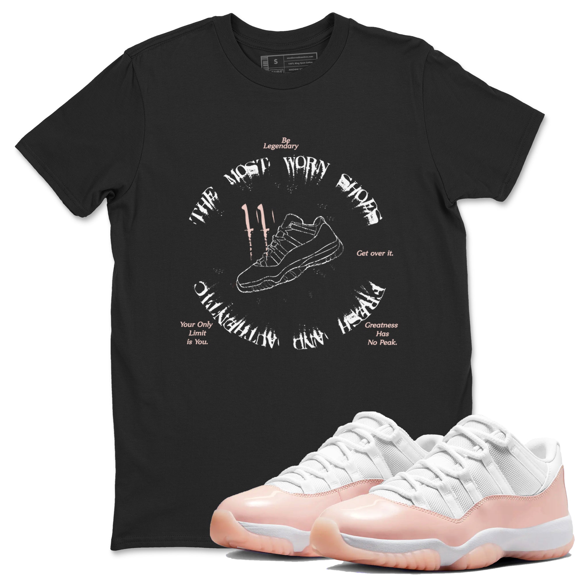 The Most Worn Shoes snkmatch Tees - Air Jordan 11 Legend Pink