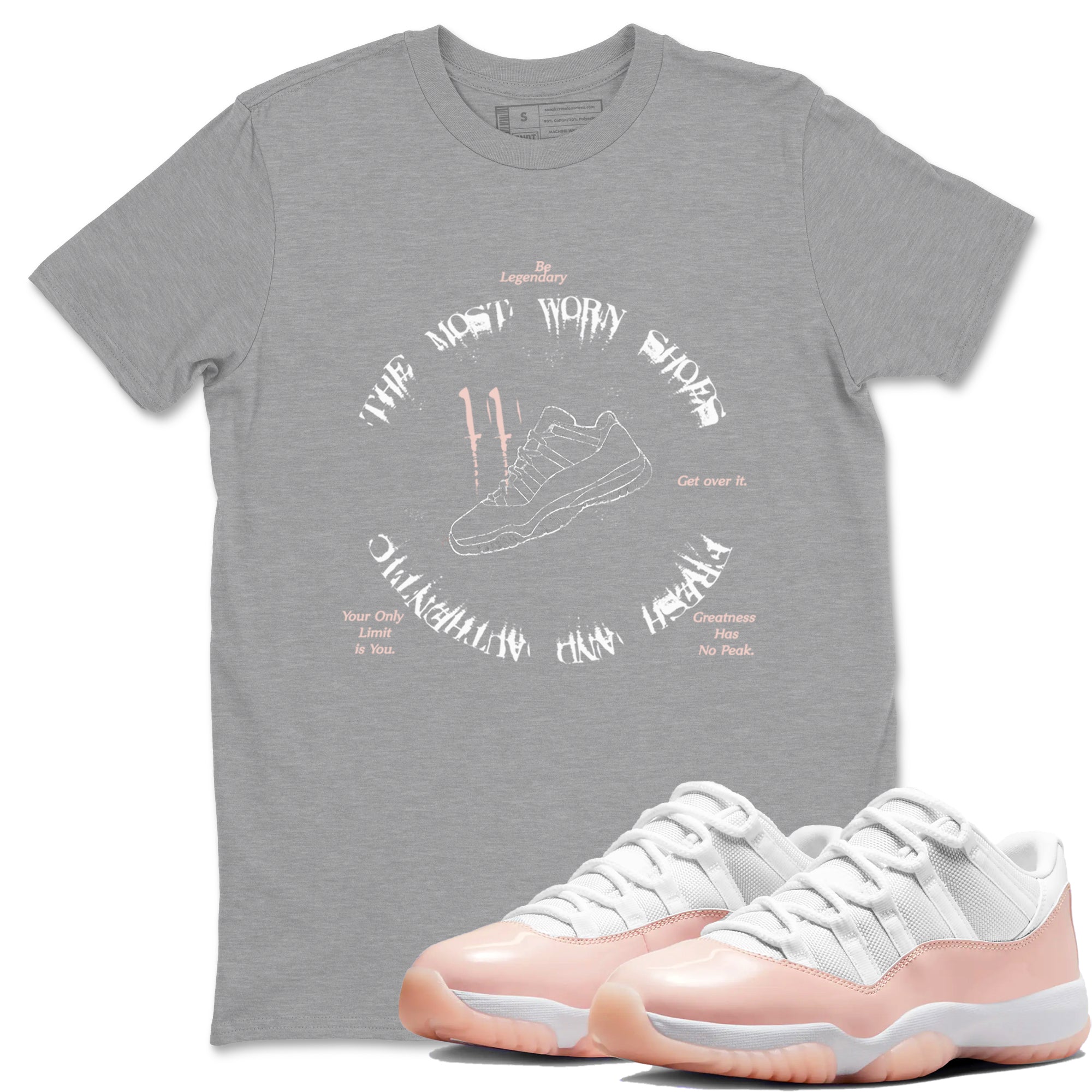 The Most Worn Shoes snkmatch Tees - Air Jordan 11 Legend Pink