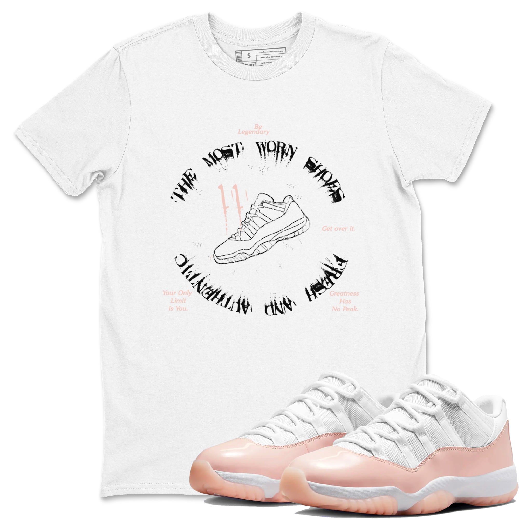 The Most Worn Shoes snkmatch Tees - Air Jordan 11 Legend Pink