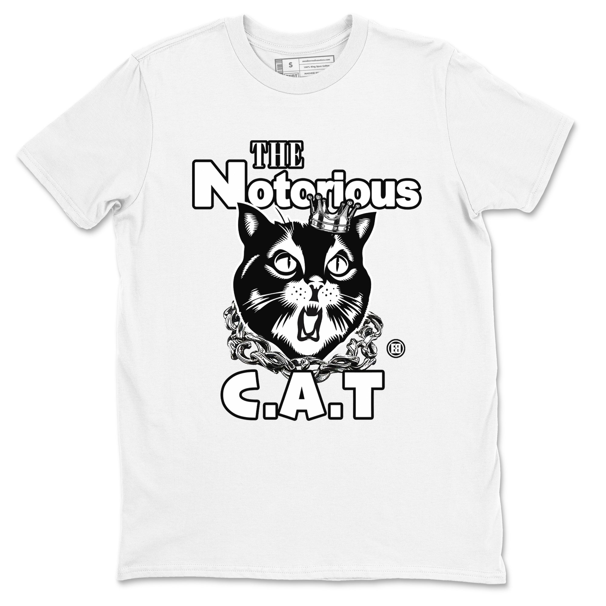 The Notorious Cat snkmatch Tees - Air Jordan 4 White Thunder