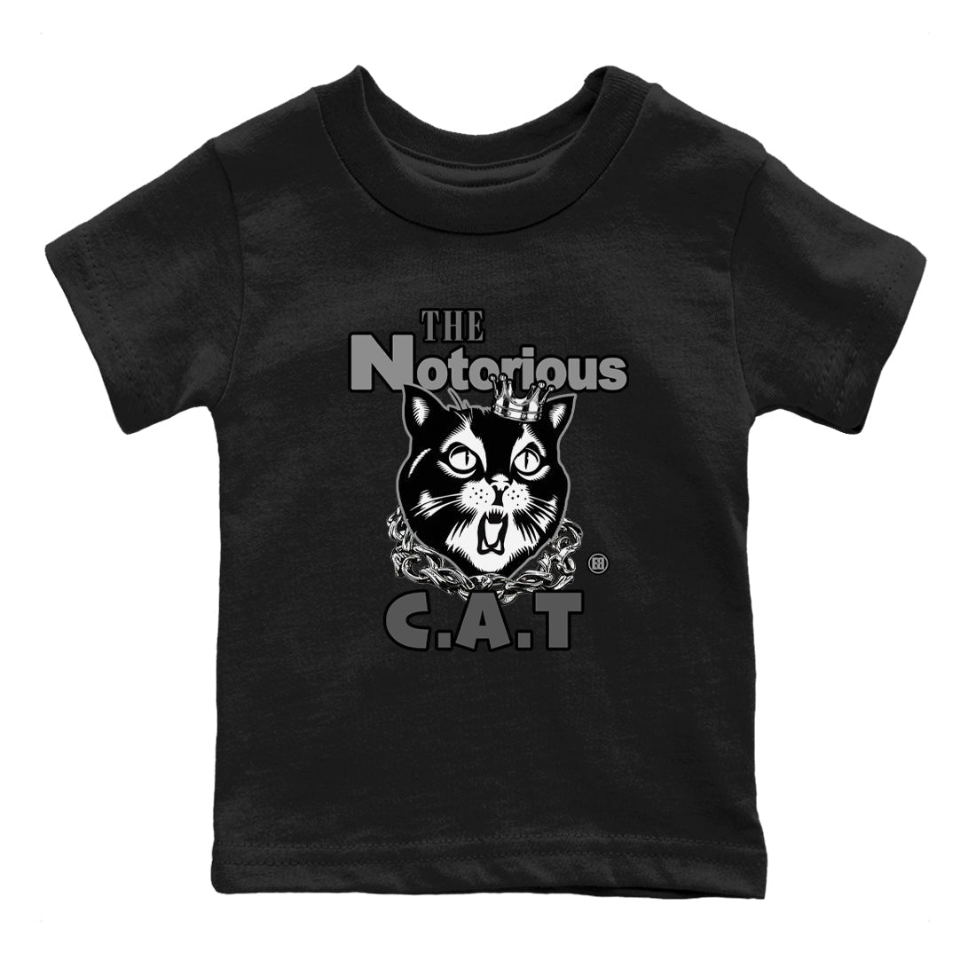 The Notorious Cat snkmatch Tees Kids - Air Jordan 5 Black Cat