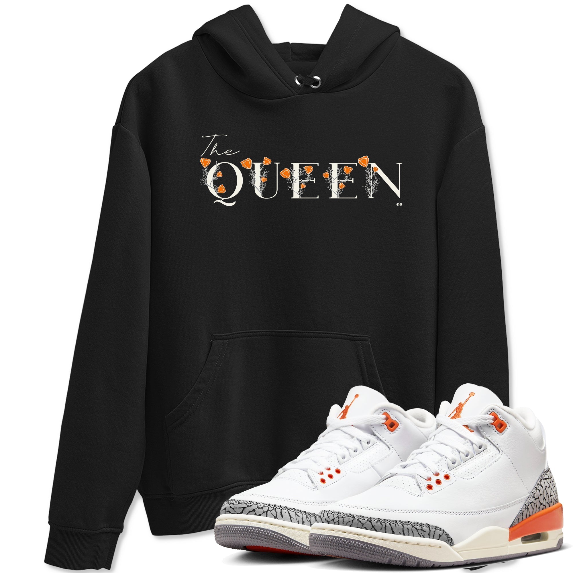 The Queen snkmatch Tees - Air Jordan 3 Georgia Peach