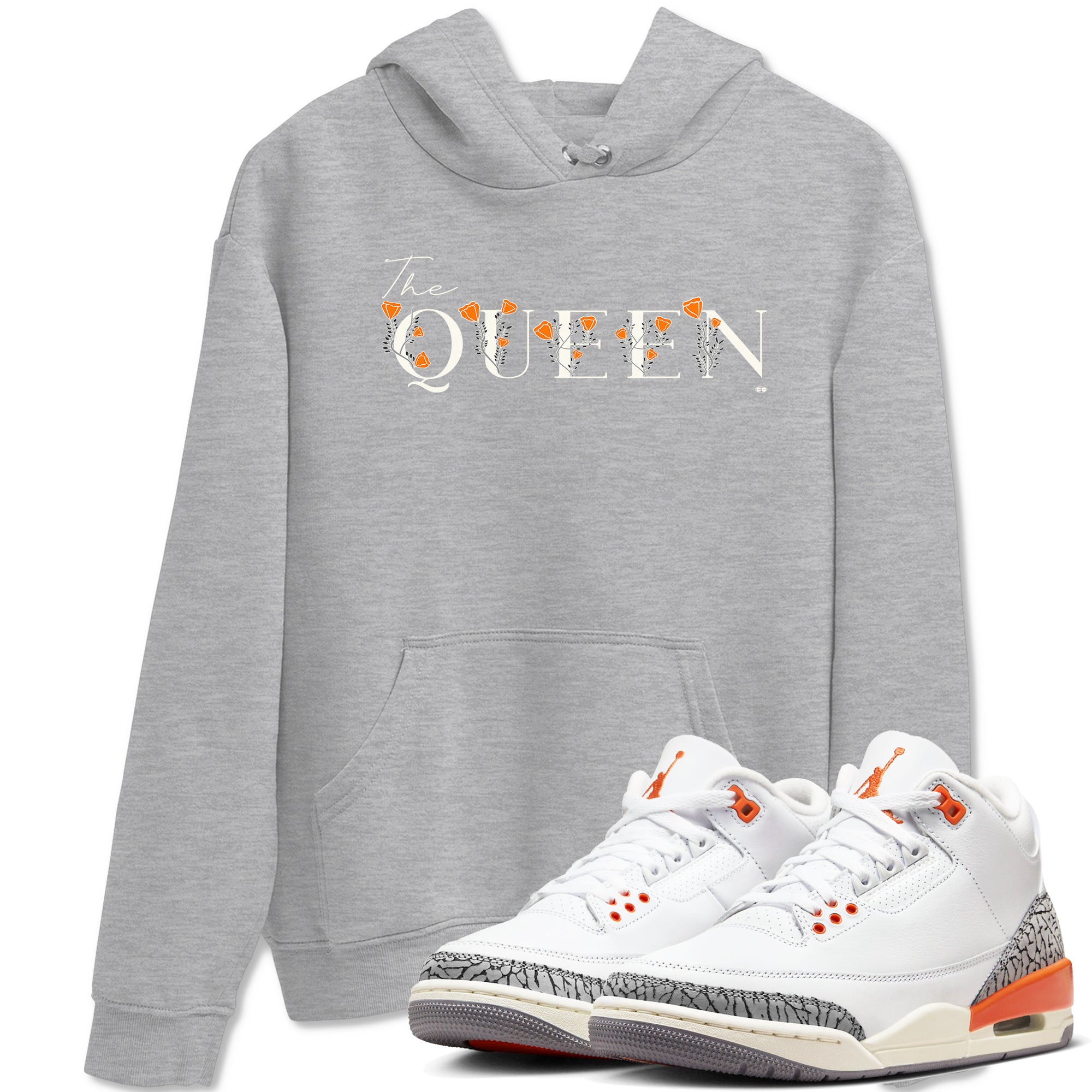 The Queen snkmatch Tees - Air Jordan 3 Georgia Peach