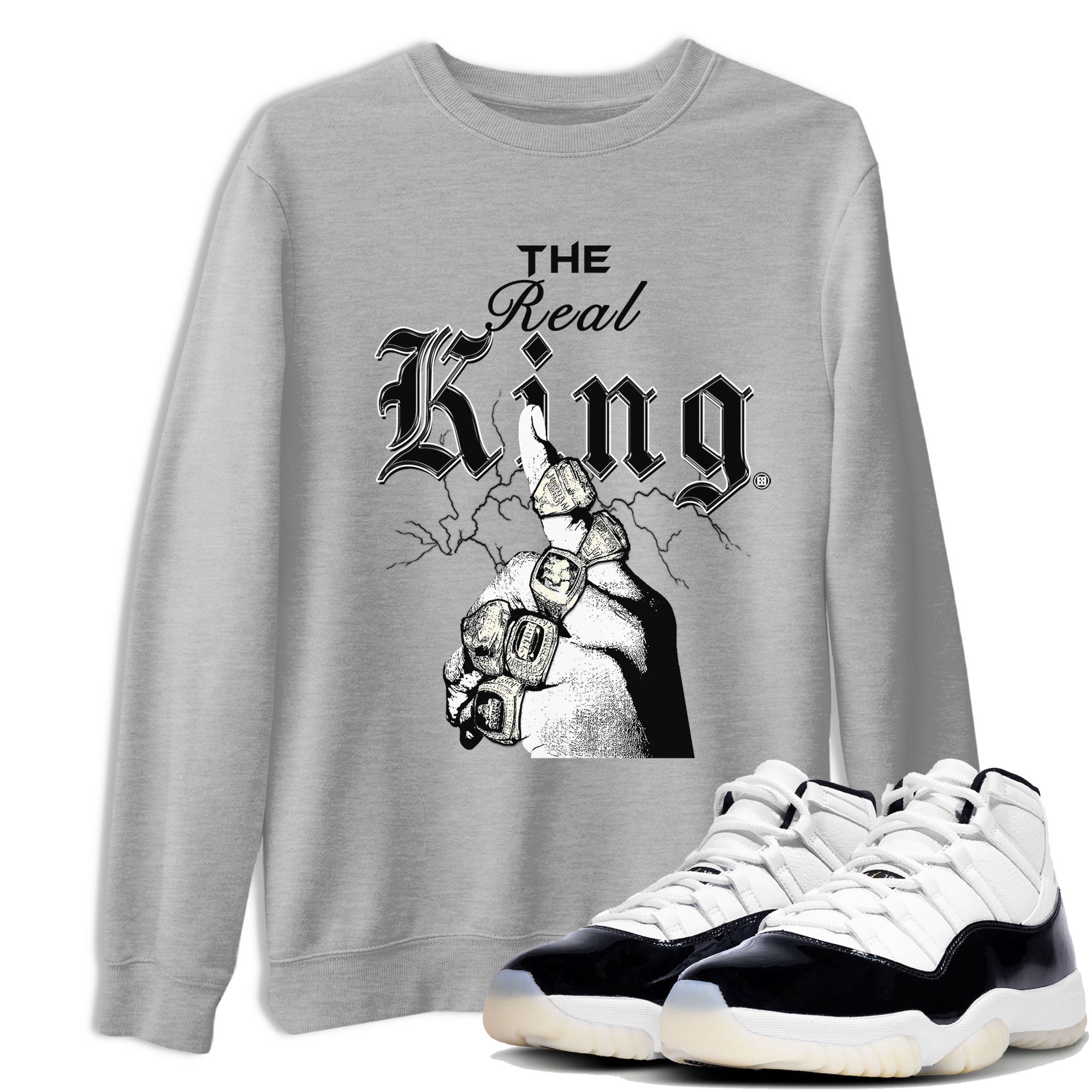 The Real King snkmatch Tee - Air Jordan 11 Gratitude