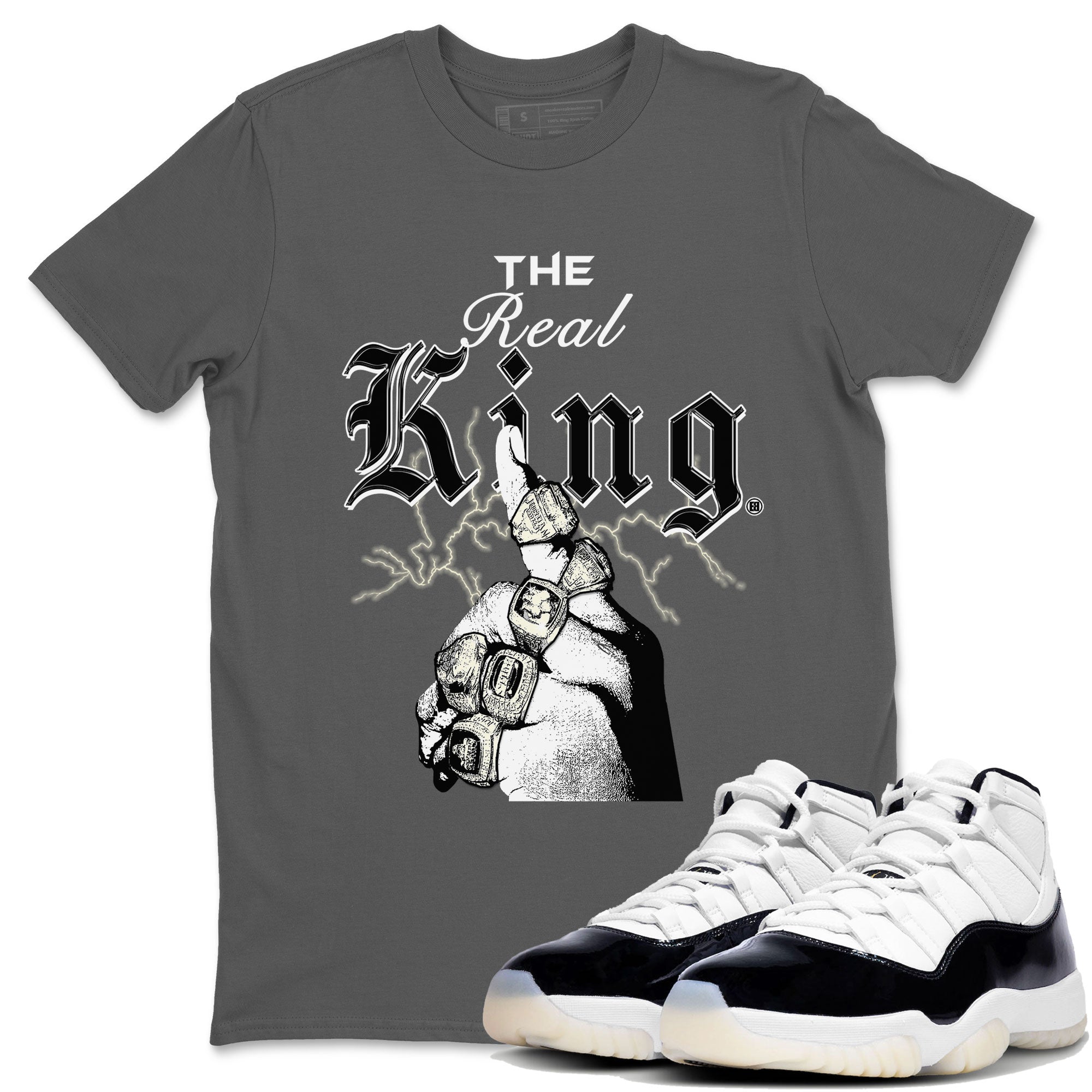 The Real King snkmatch Tee - Air Jordan 11 Gratitude