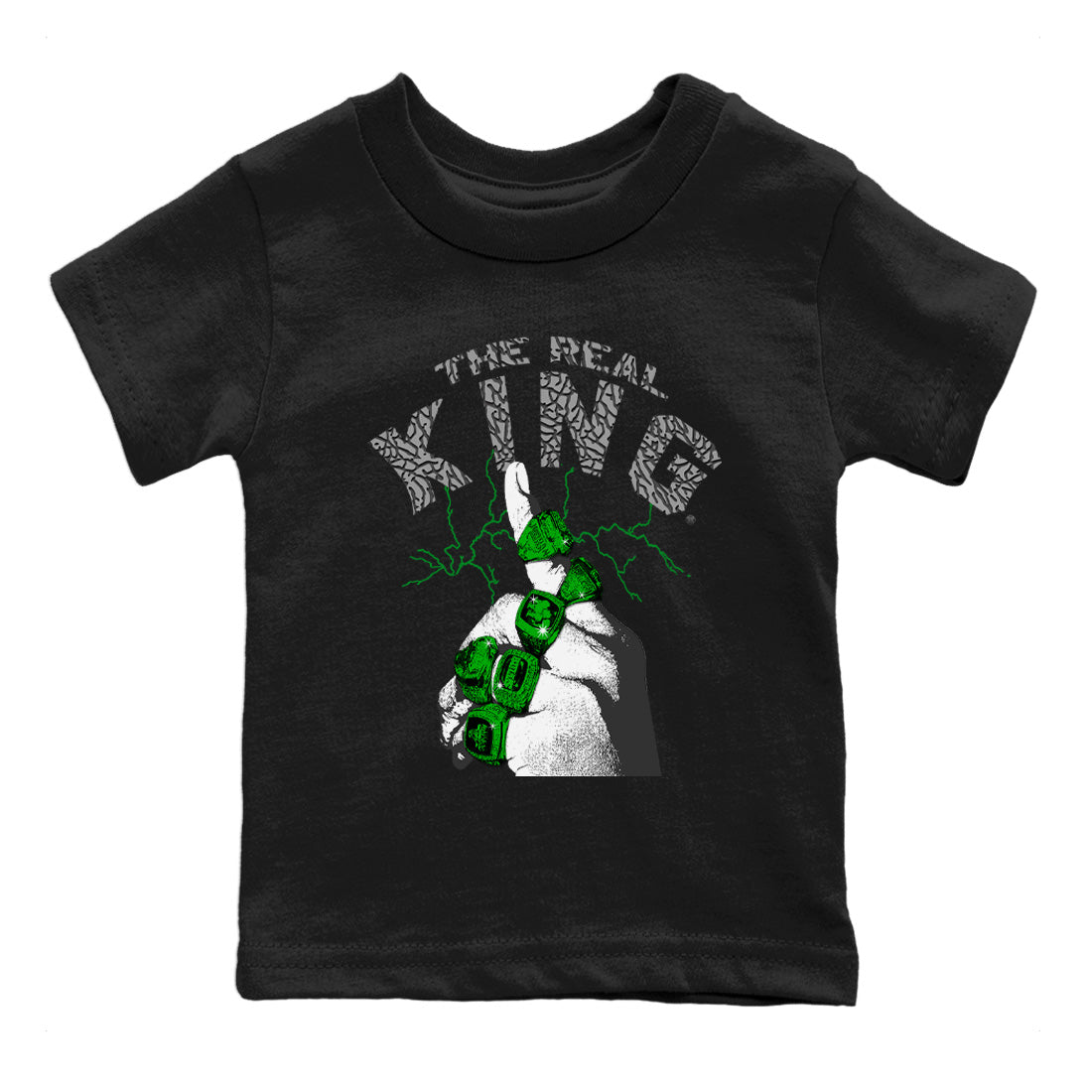 The Real King Kids Tops - Air Jordan 3 Lucky Green