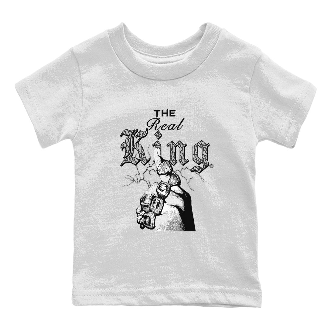 The Real King snkmatch Tee Kids - Air Jordan 3 Off Noir