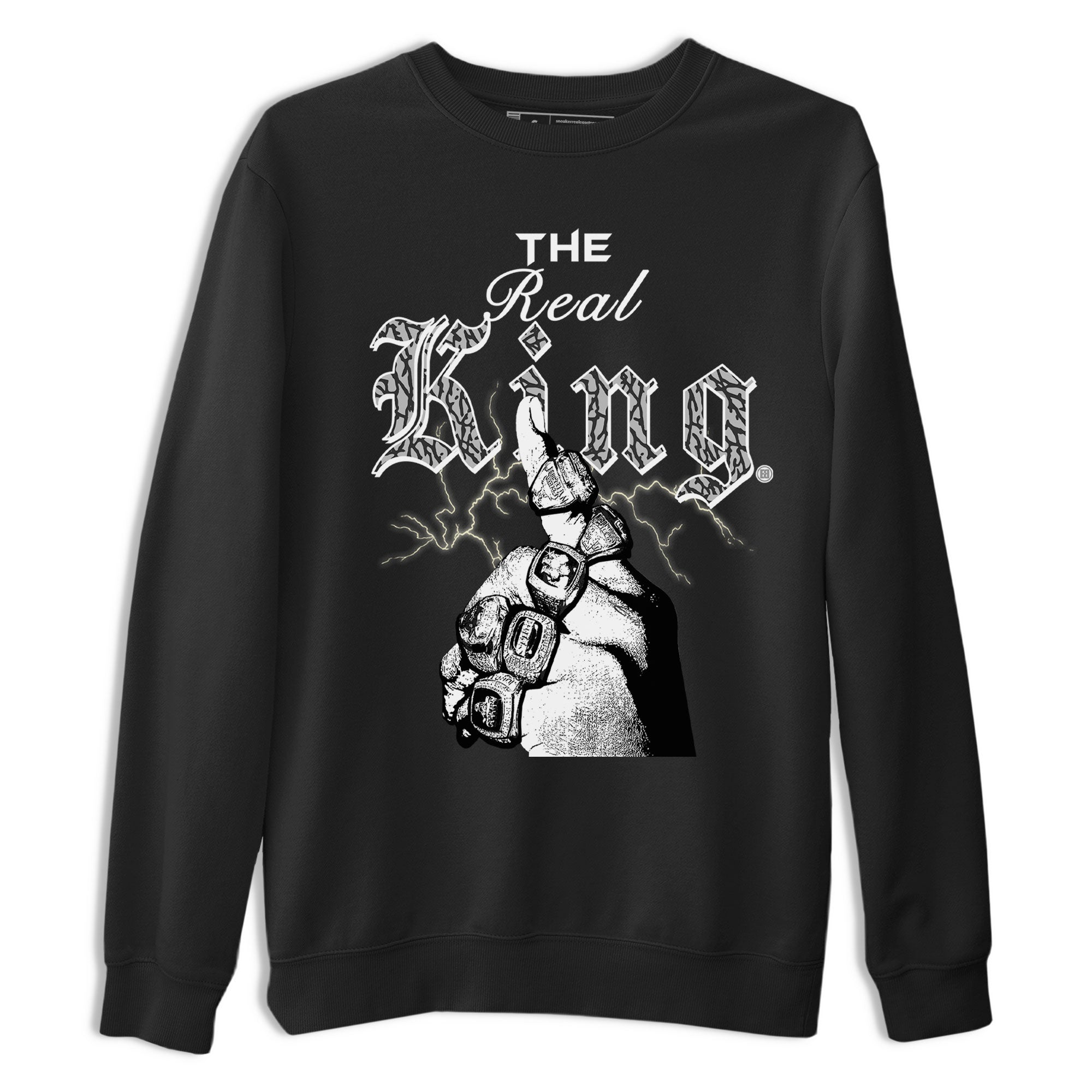 The Real King snkmatch Tee - Air Jordan 3 Off Noir