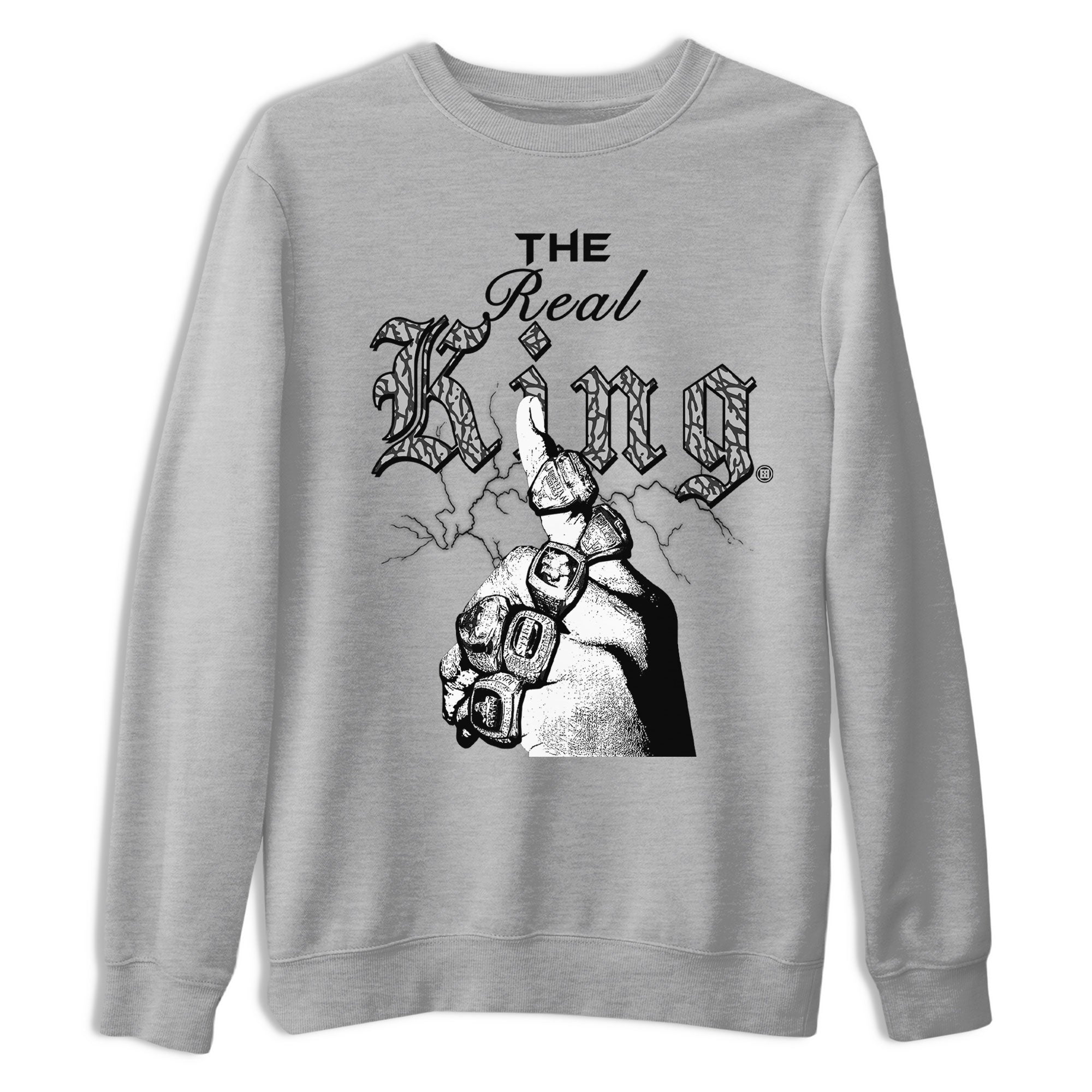 The Real King snkmatch Tee - Air Jordan 3 Off Noir
