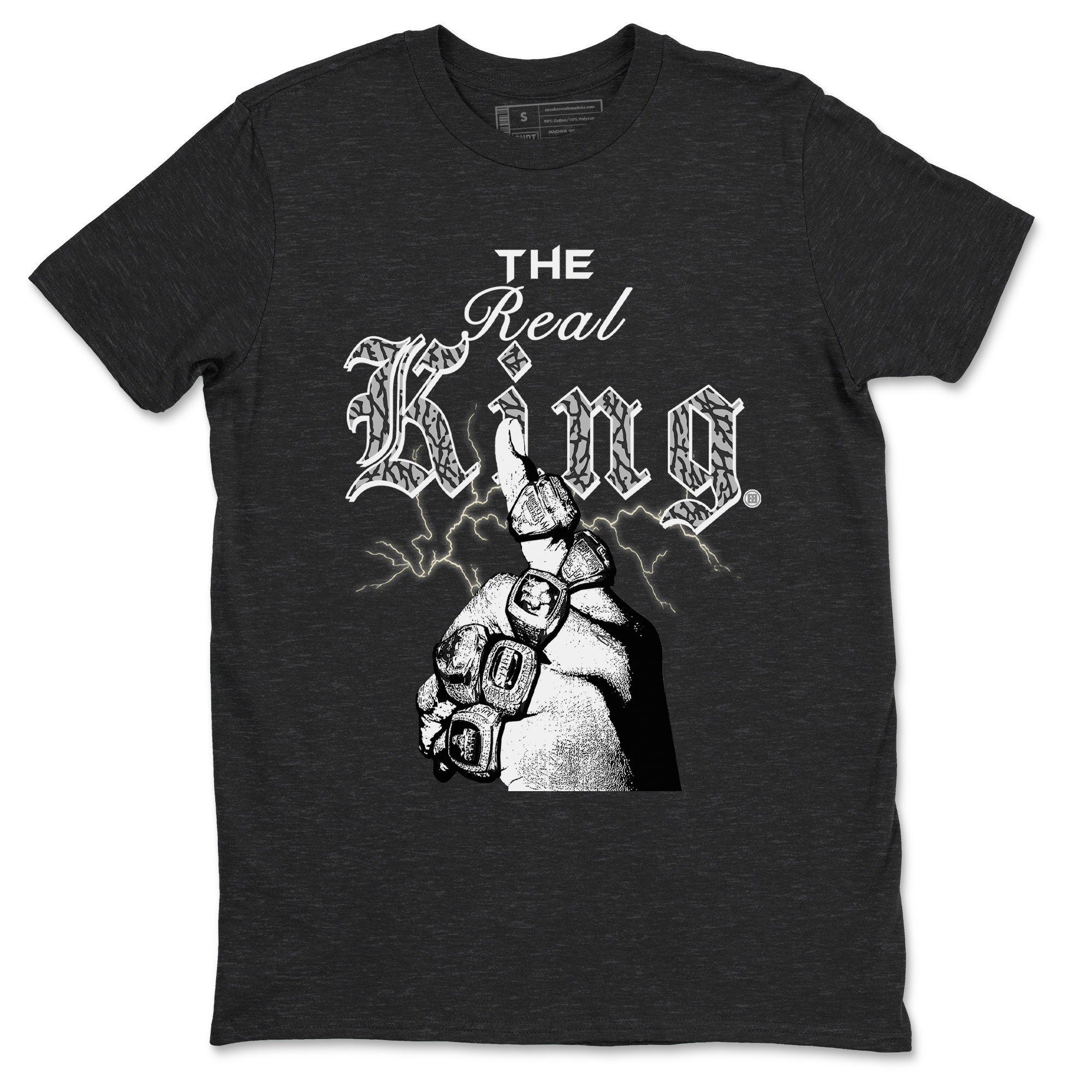 The Real King snkmatch Tee - Air Jordan 3 Off Noir
