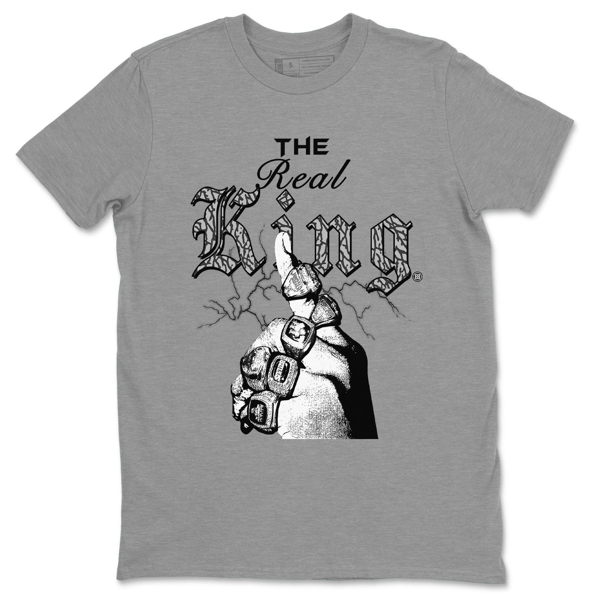 The Real King snkmatch Tee - Air Jordan 3 Off Noir