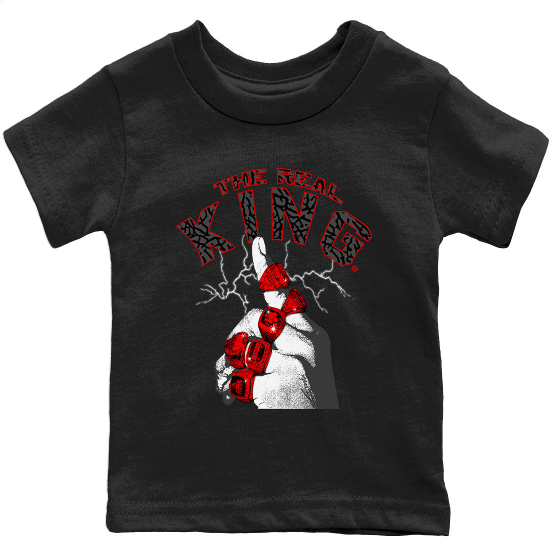 The Real King Kids Tops - Air Jordan 3 Fire Red