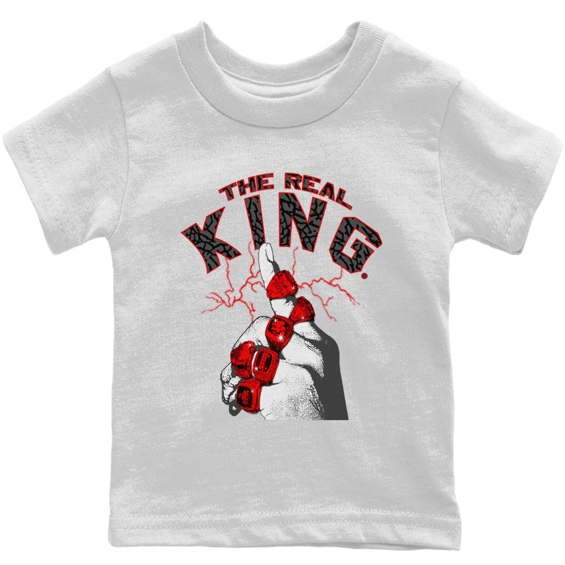 The Real King Kids Tops - Air Jordan 3 Fire Red