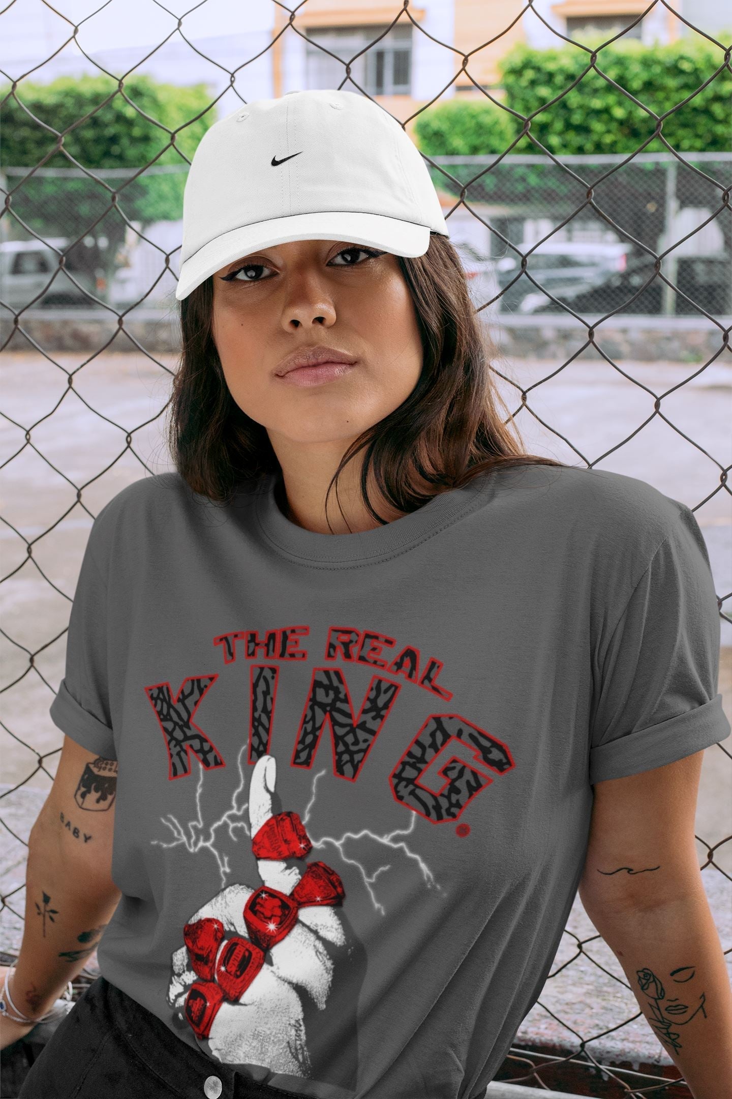 The Real King Unisex Tops - Air Jordan 3 Fire Red