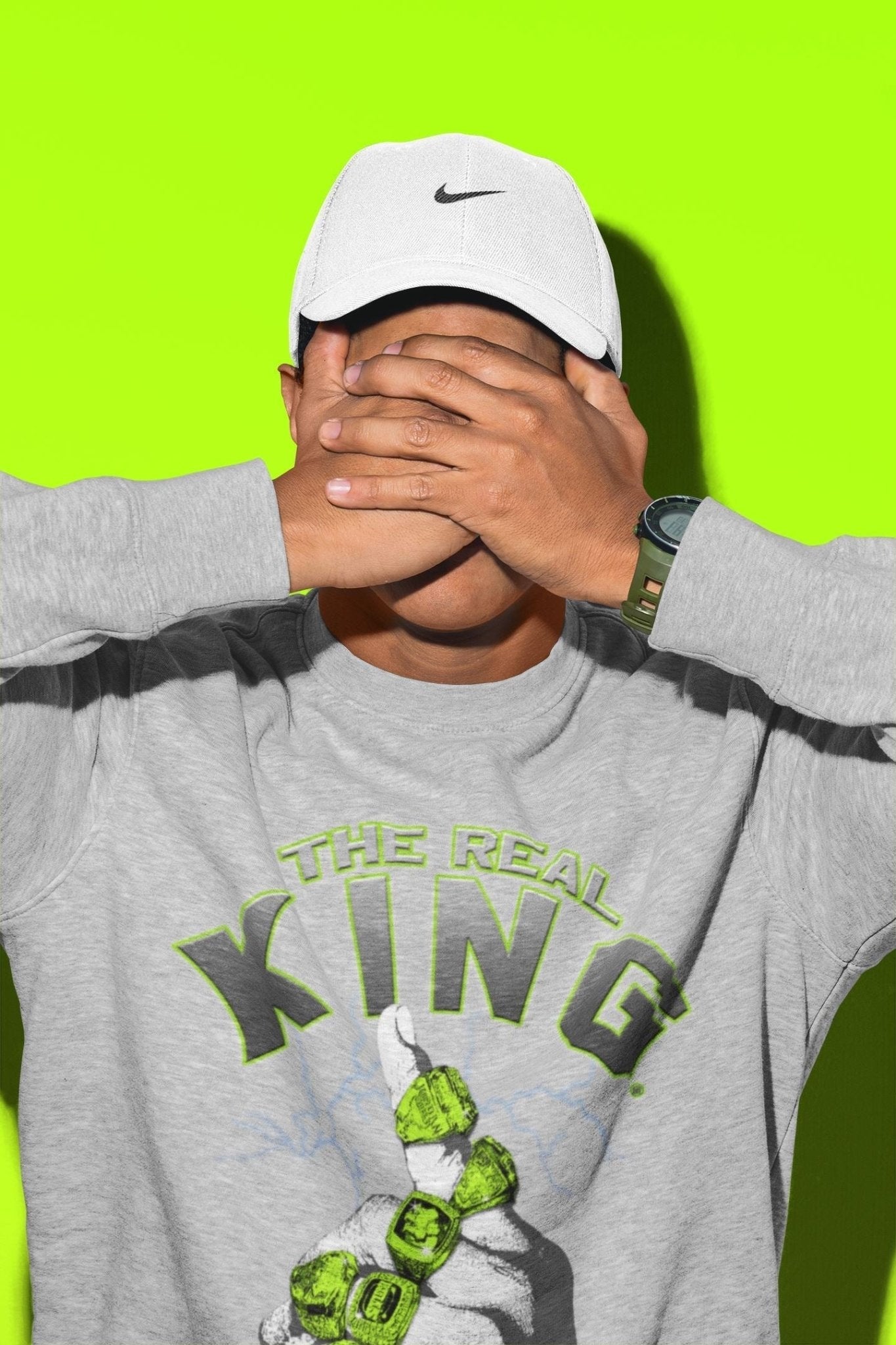 The Real King Unisex Tops - Air Jordan 5 Green Bean