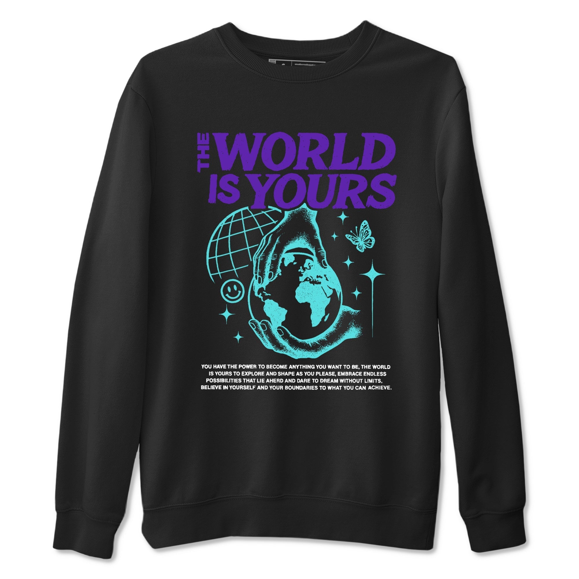 The World Is Yours snkmatch Tees - Air Jordan 5 Grape