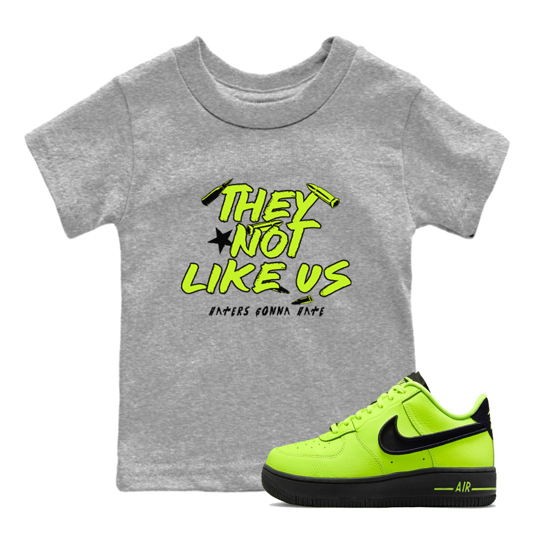They Not Like Us snkmatch Tees Kids - Air Force 1 Volt