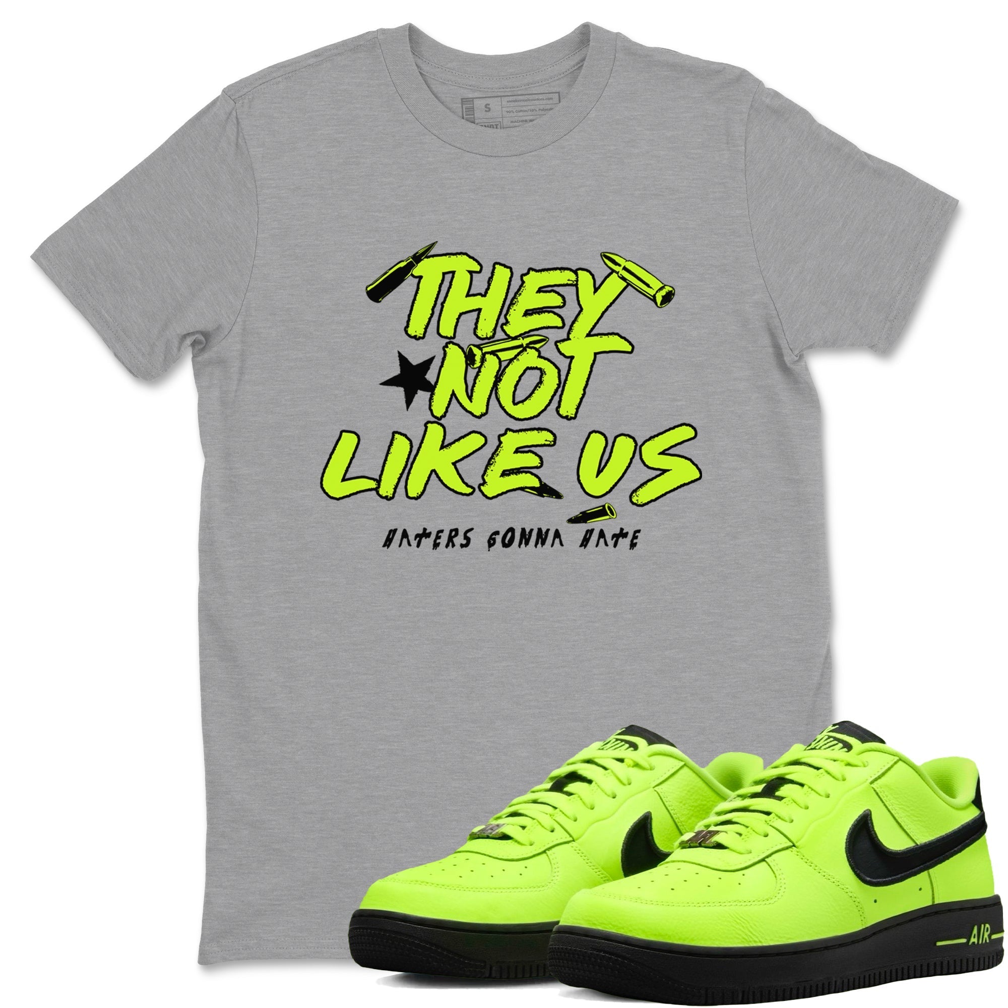 They Not Like Us snkmatch Tees - Air Force 1 Volt