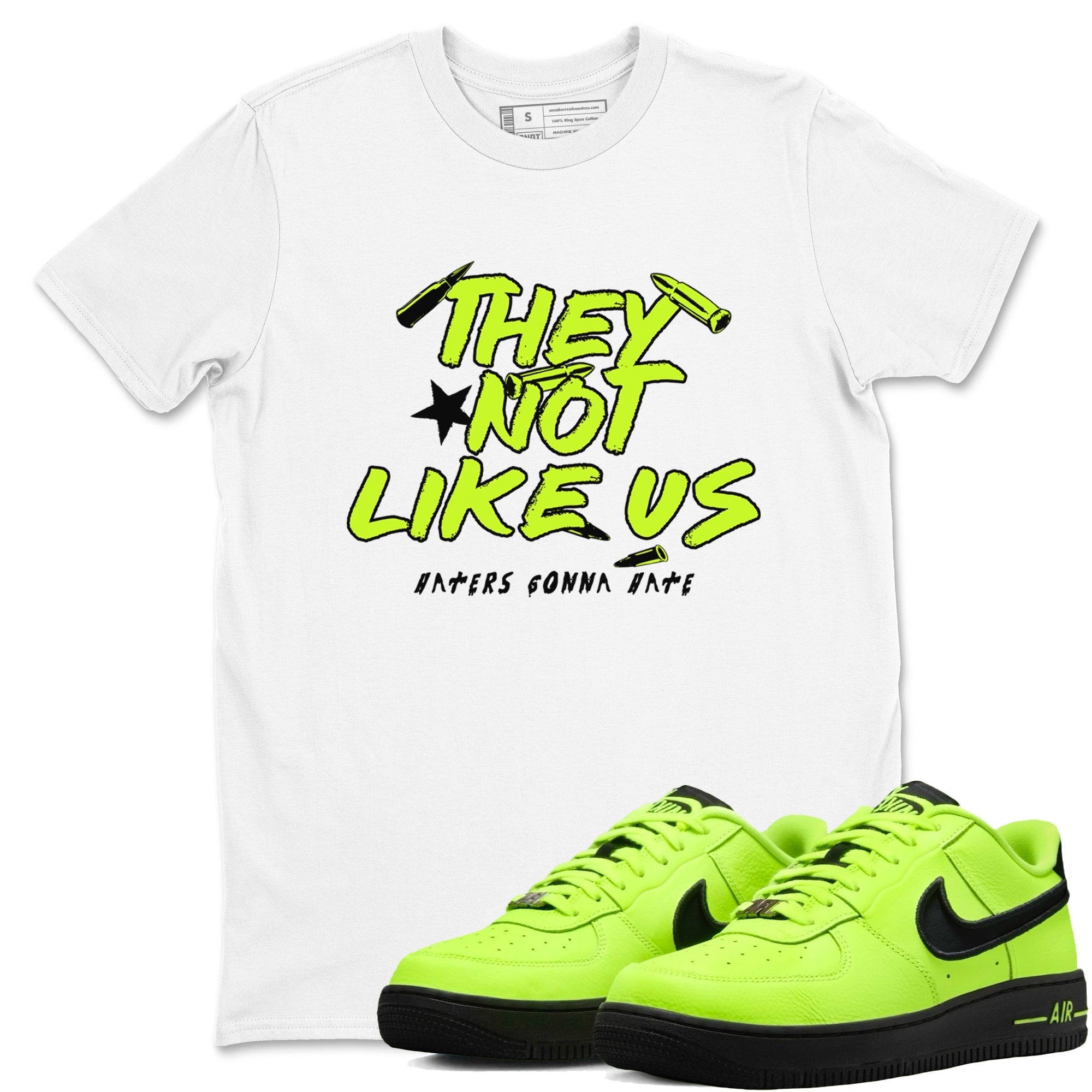 They Not Like Us snkmatch Tees - Air Force 1 Volt