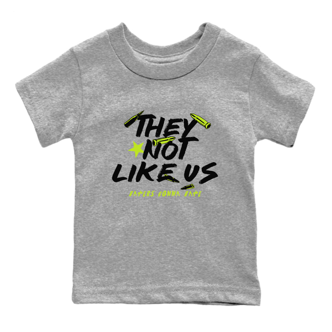 They Not Like Us snkmatch Tees Kids - Air Foamposite One Black Volt