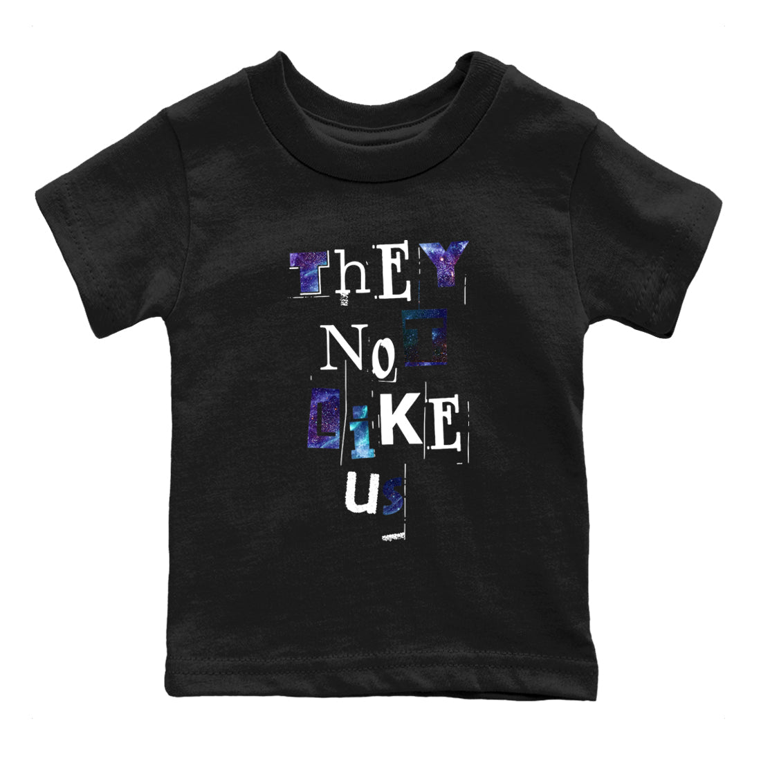 They Not Like Us snkmatch Tees Kids - Air Foamposite One Galaxy