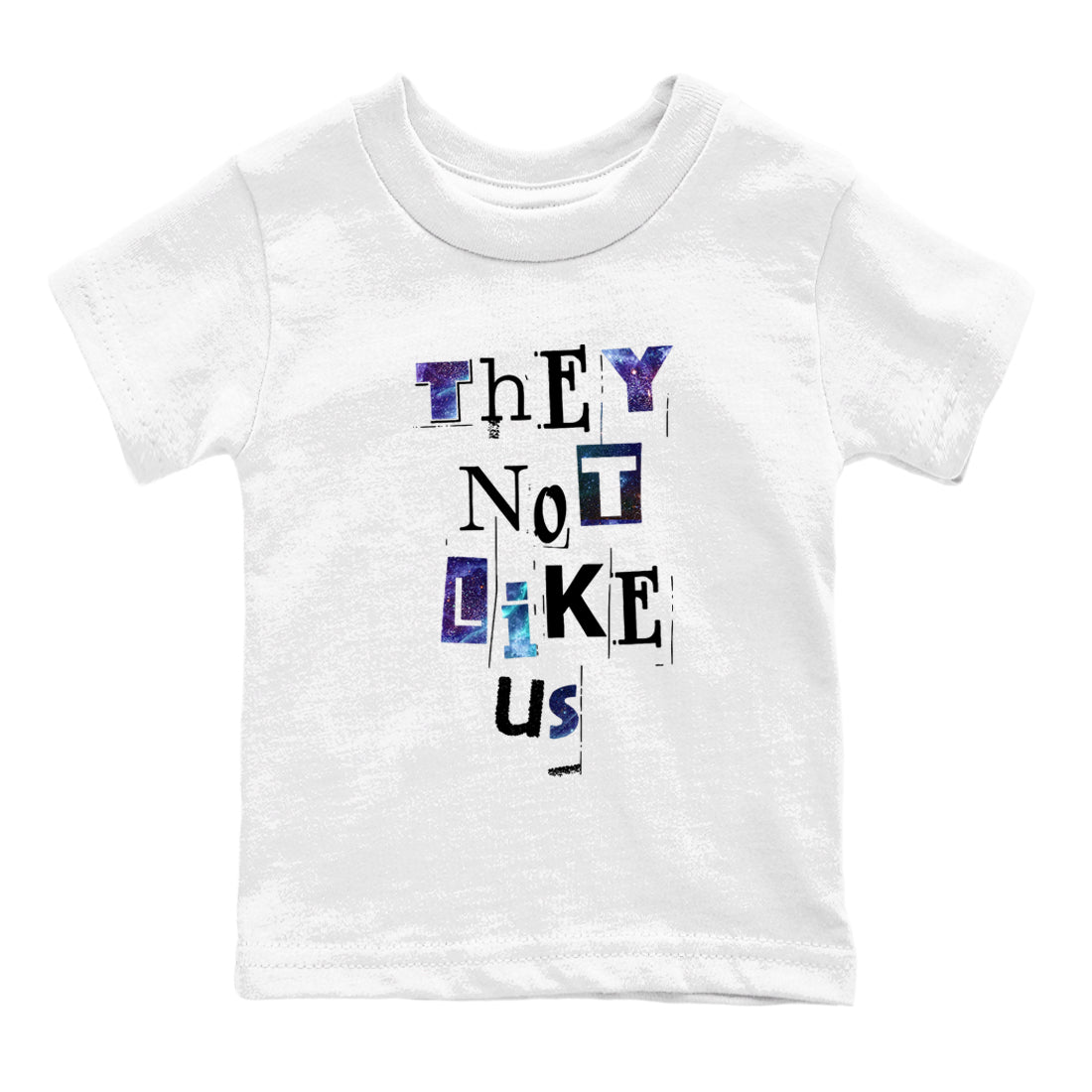 They Not Like Us snkmatch Tees Kids - Air Foamposite One Galaxy